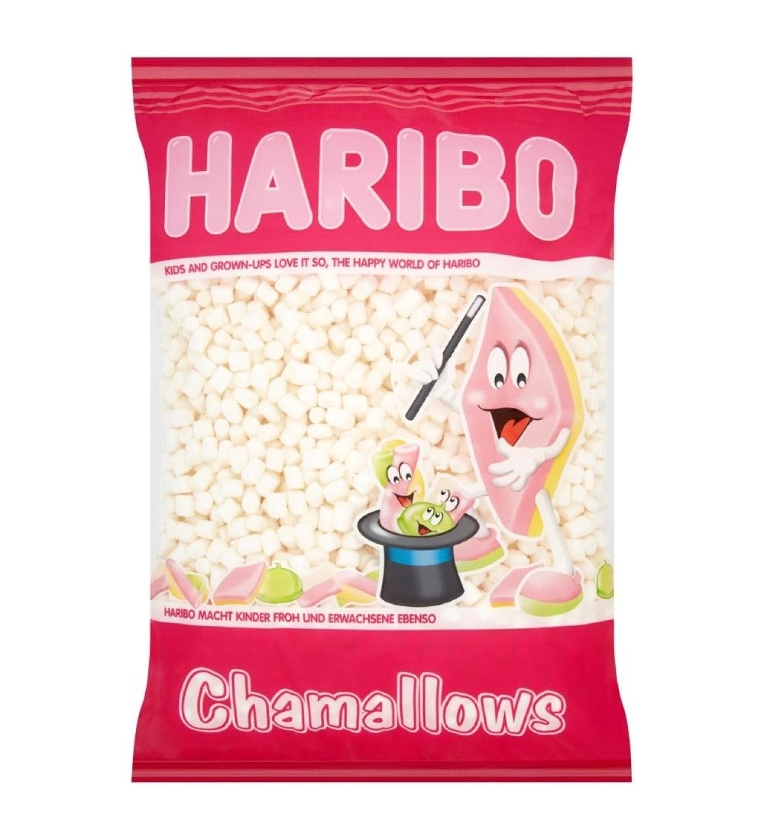 Sweet Haribo White Mini Masrshmallows - Chamallows - 1KG Bag - Gluten Free