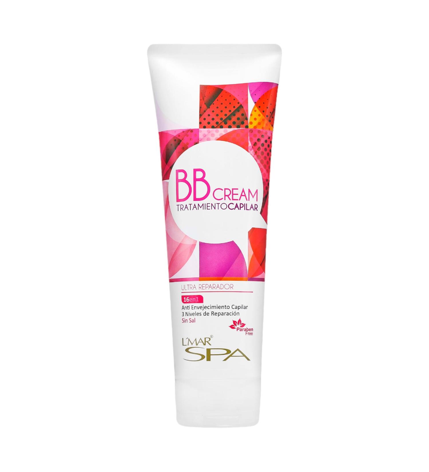 Shop L MAR BB Cream Hair Treatment - Anti-Aging Hydrating Frizz Control & Color Protection | Paraben & Salt Free - 8.8 oz - Buy Online on GoSupps.com