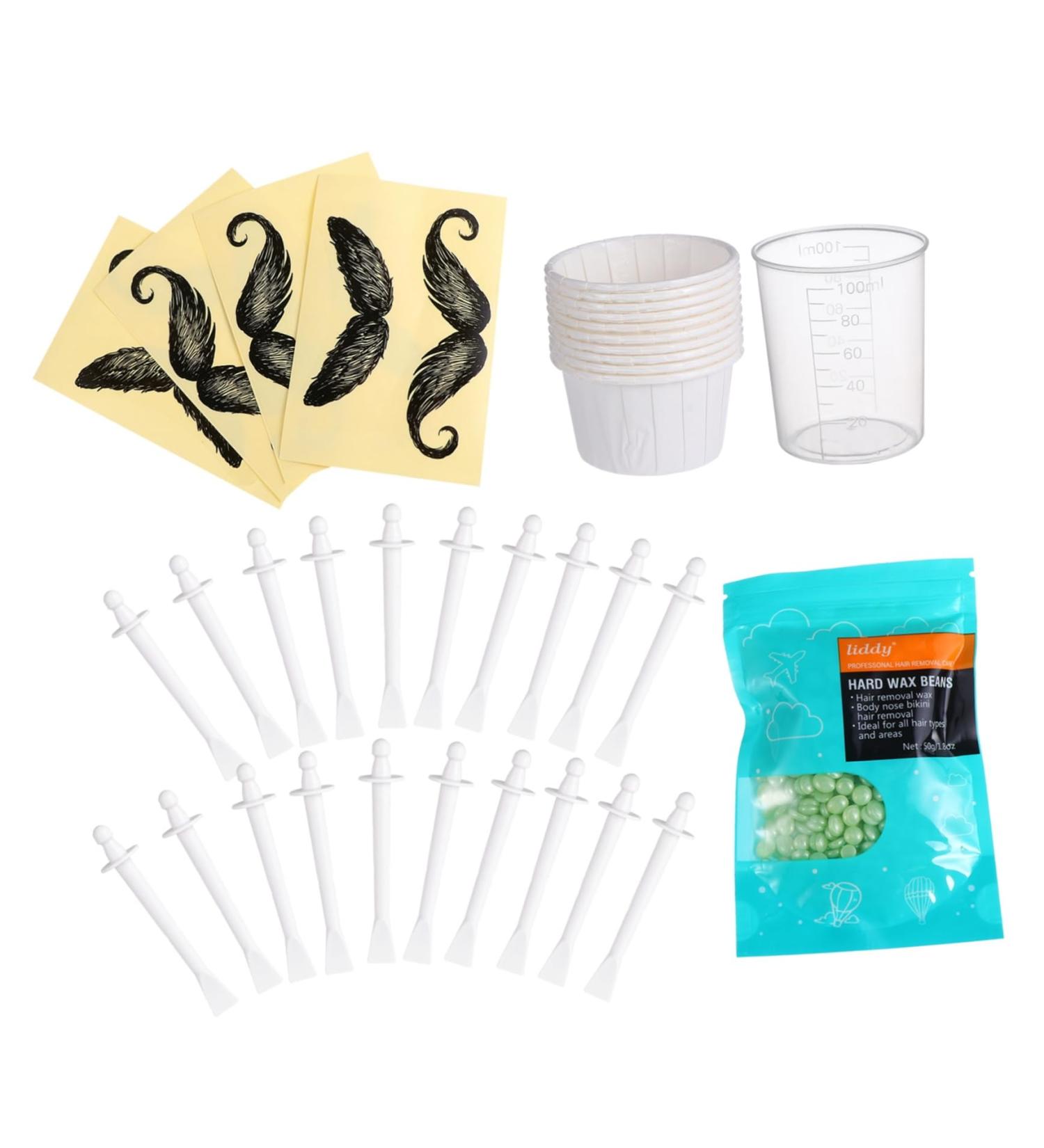 Magiclulu 2 Sets Nasal Hair Trimmer & Wax Tool Set Multi-Purpose Eyebrow & Nose Waxing Spatula for Precision Grooming - Buy Online on GoSupps.com