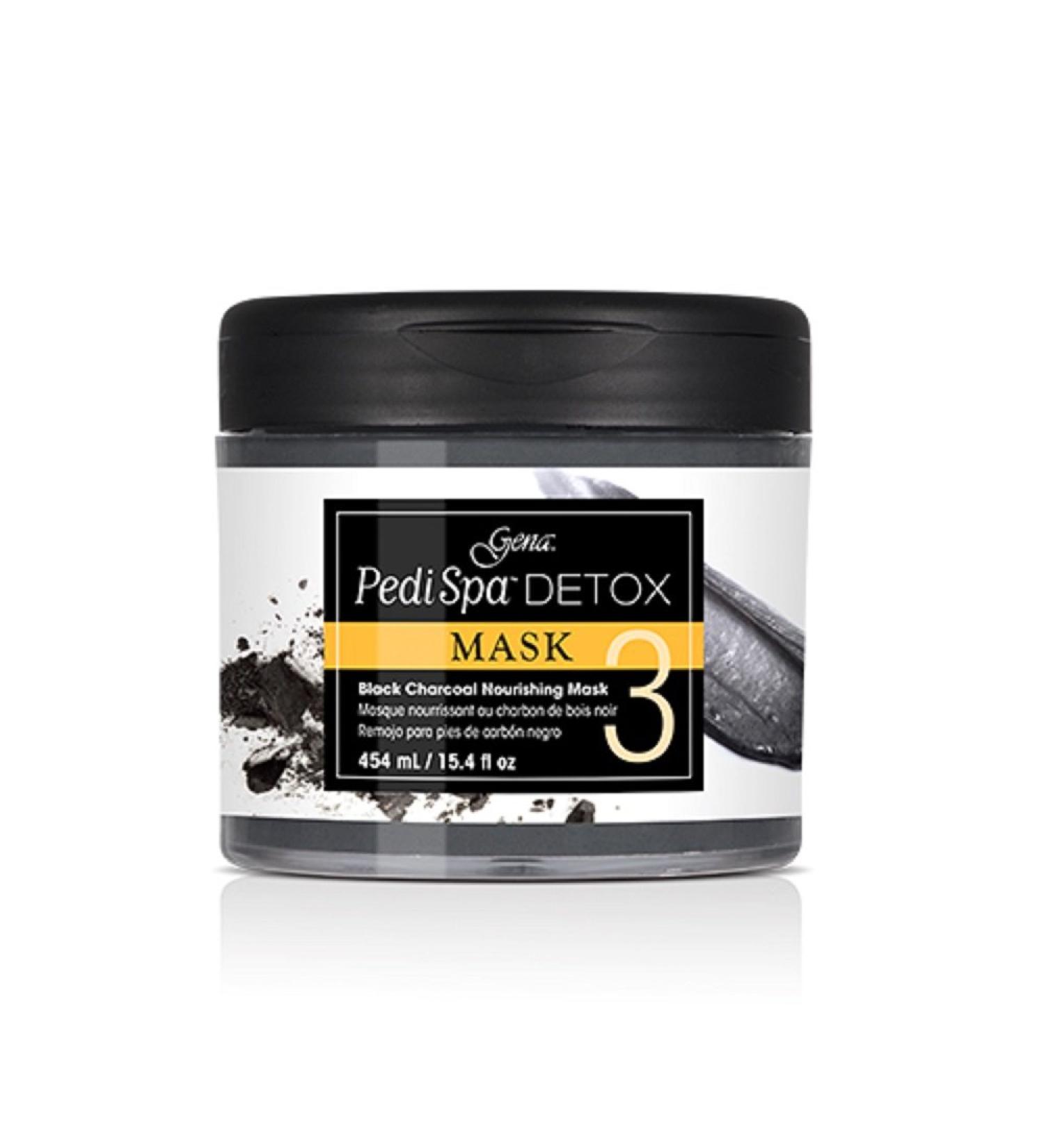 Gena Pedi Spa Detox Black Charcoal Nourishing Mask #3 15.4 Fluid Ounce
