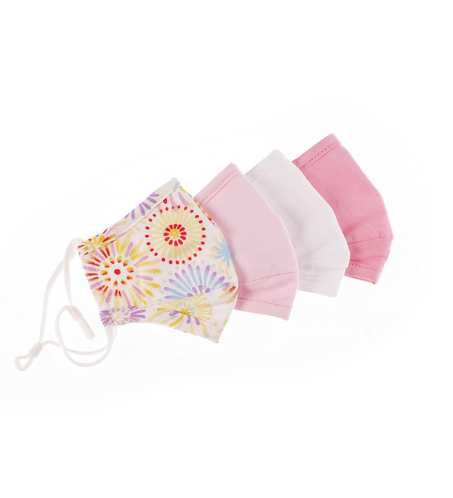 Small Child Fitted Cotton Face Mask with Filter Pocket - Reusable 3 Layer Washable Fabric Mask - Adjustable Ear Loops & Nose Bridge - Variety Packs Available - Buy Online on GoSupps.com