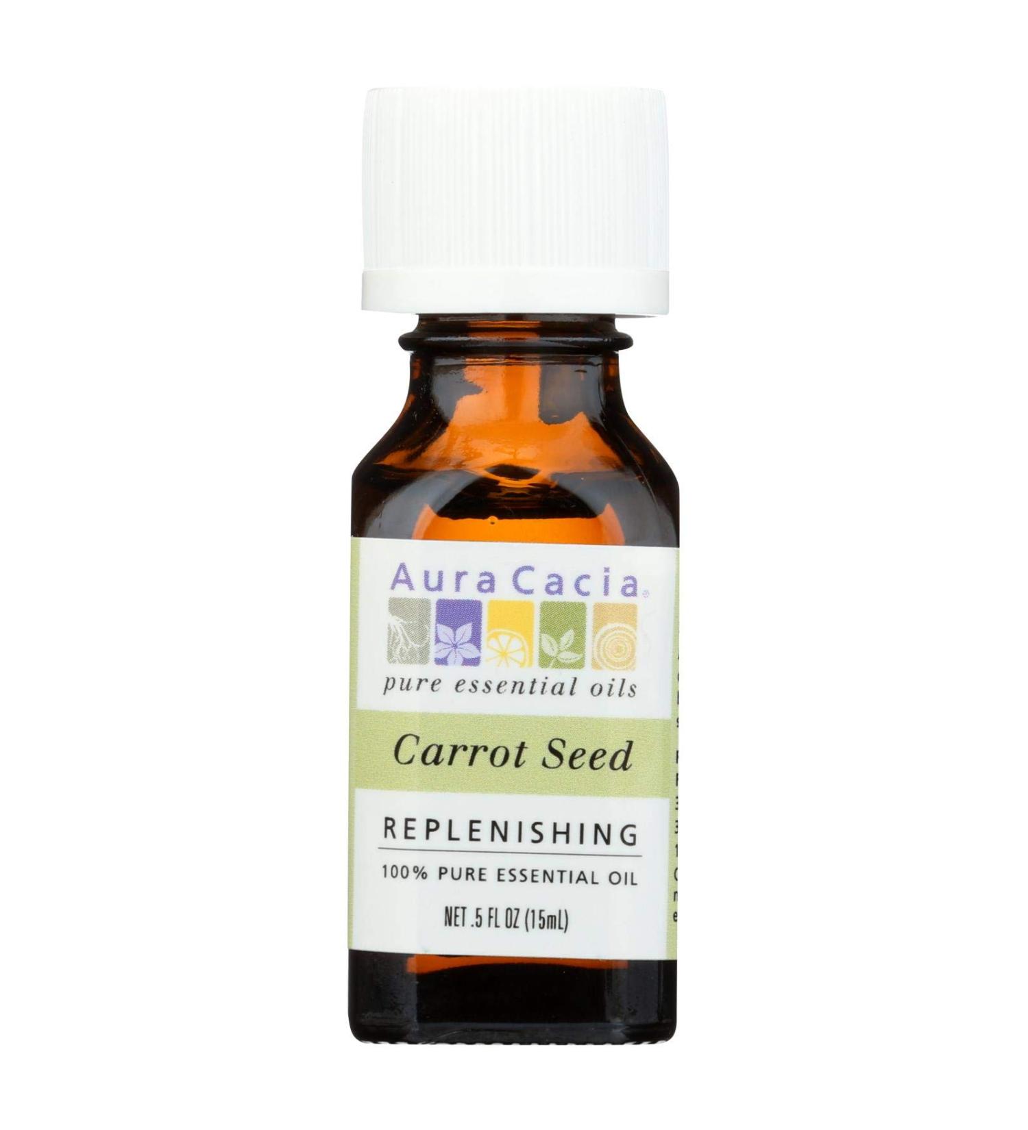 Aura Cacia 100% Pure Essential Oil Carrot Seed .5 fl oz (15 ml)