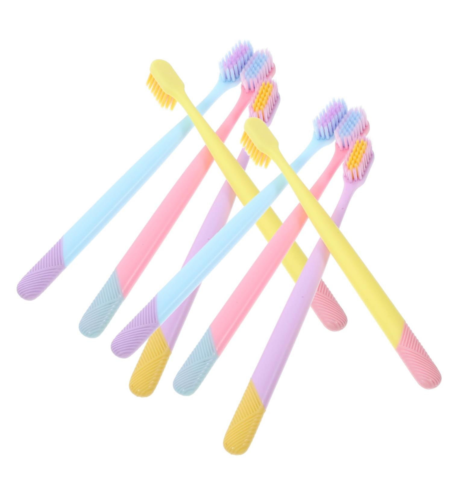 FRCOLOR 10pcs Soft Ergonomic Toothbrush Set - Lightweight Handheld Adult Toothbrushes for Daily Use & Travel - Best Quality Teeth Brushes - Buy Online on GoSupps.com