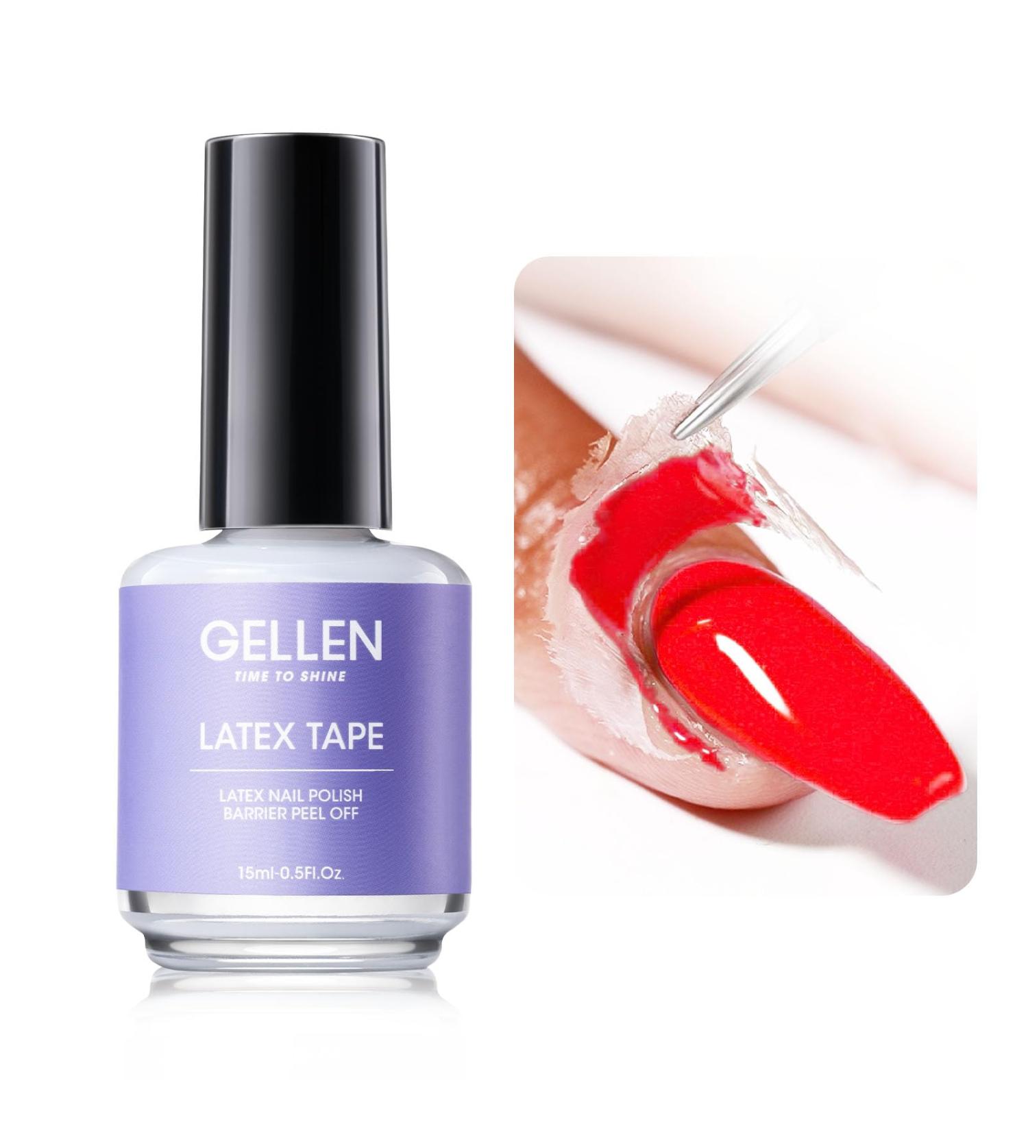 Gellen Liquid Latex for Nails Peel Off Cuticle Guard & Nail Art Protector 15ml Perfect for Home Salon & Gifts for Women - Buy Online on GoSupps.com