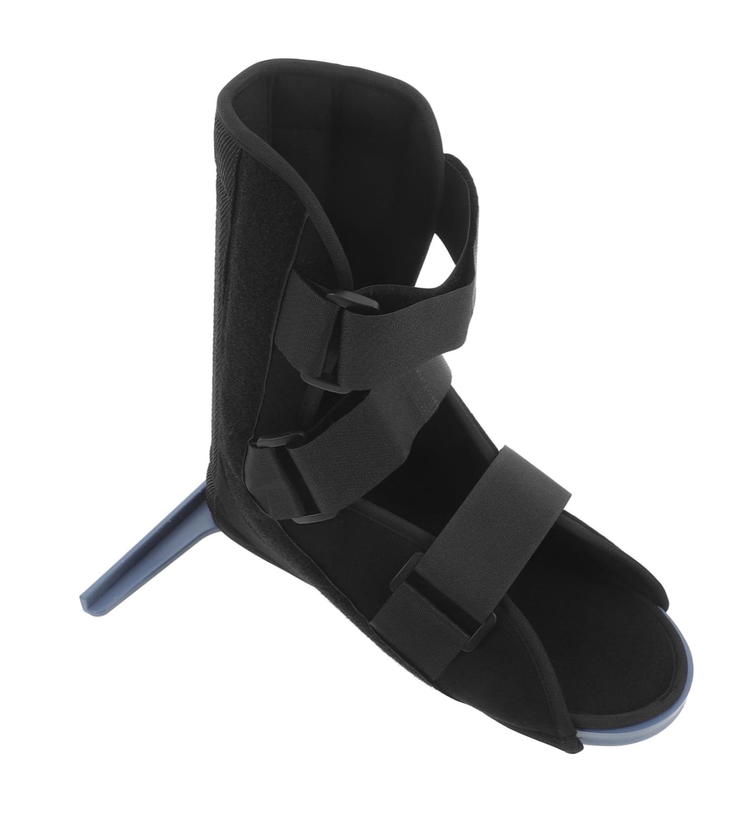 HEALLILY Cam Walker Boot for Ankle Fracture Rehabilitation - Anti-Rotation Stabilizer with Brace Support (M/Black) | International Shipping Available - Buy Online on GoSupps.com