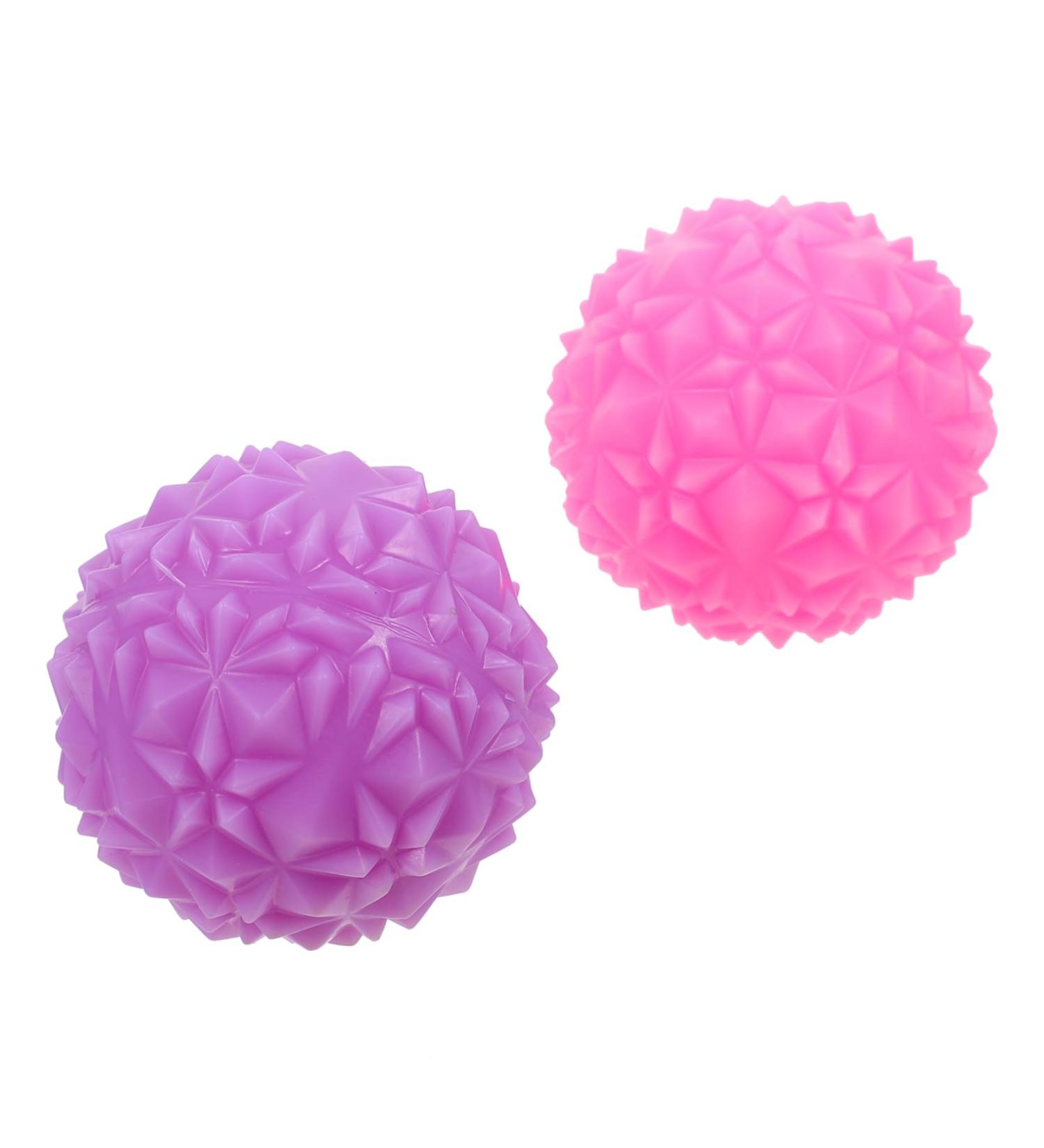 Partykindom 2-in-1 Contact Massage Balls - Foot & Body Massage Device for Fitness & Relaxation | PVC Grip Yoga Ball - Buy Online on GoSupps.com