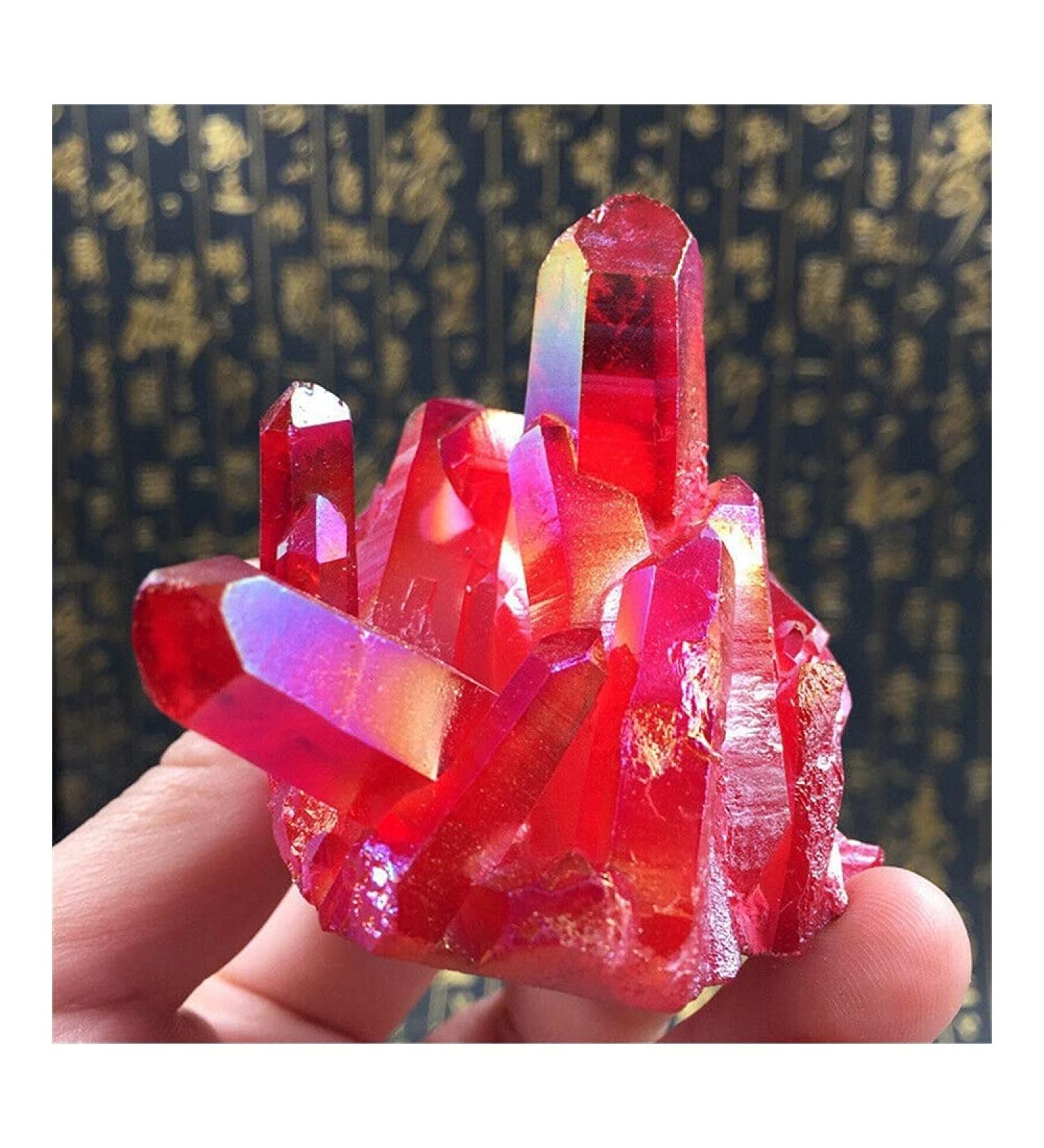 Natural Red Quartz Gem Stone Minerals Specimen Reiki Beautiful (Size : 1pcs) Home Goods - Buy Online on GoSupps.com