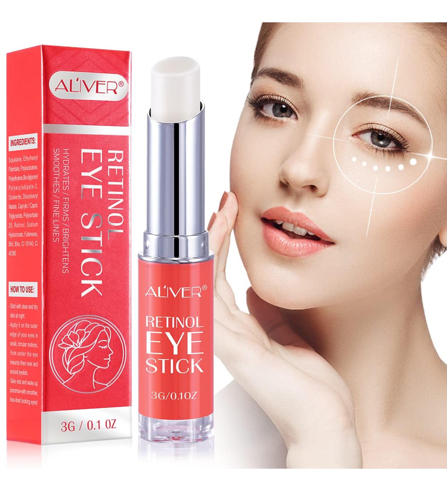 Retinol Eye Cream with Collagen & Hyaluronic Acid 0.1 oz - Anti Aging Dark Circle & Puffiness Treatment | Visible Results in 3-4 Weeks | Eye Brightener Balm for Wrinkles - Buy Online on GoSupps.com