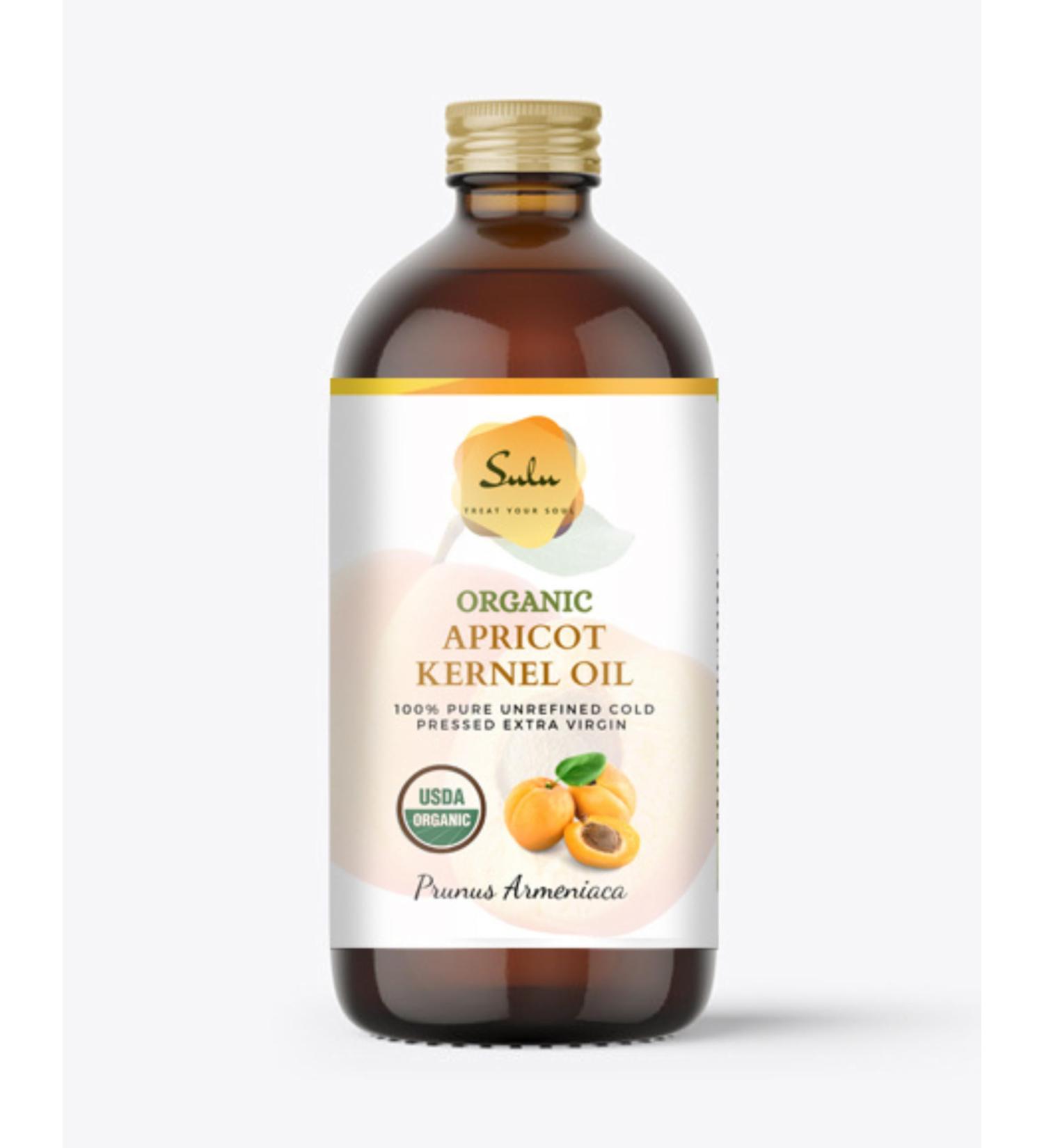 Apricot Kernel Oil- USDA Organic Cold Pressed Unrefined (16 oz) 6 fl. oz - Buy Online on GoSupps.com