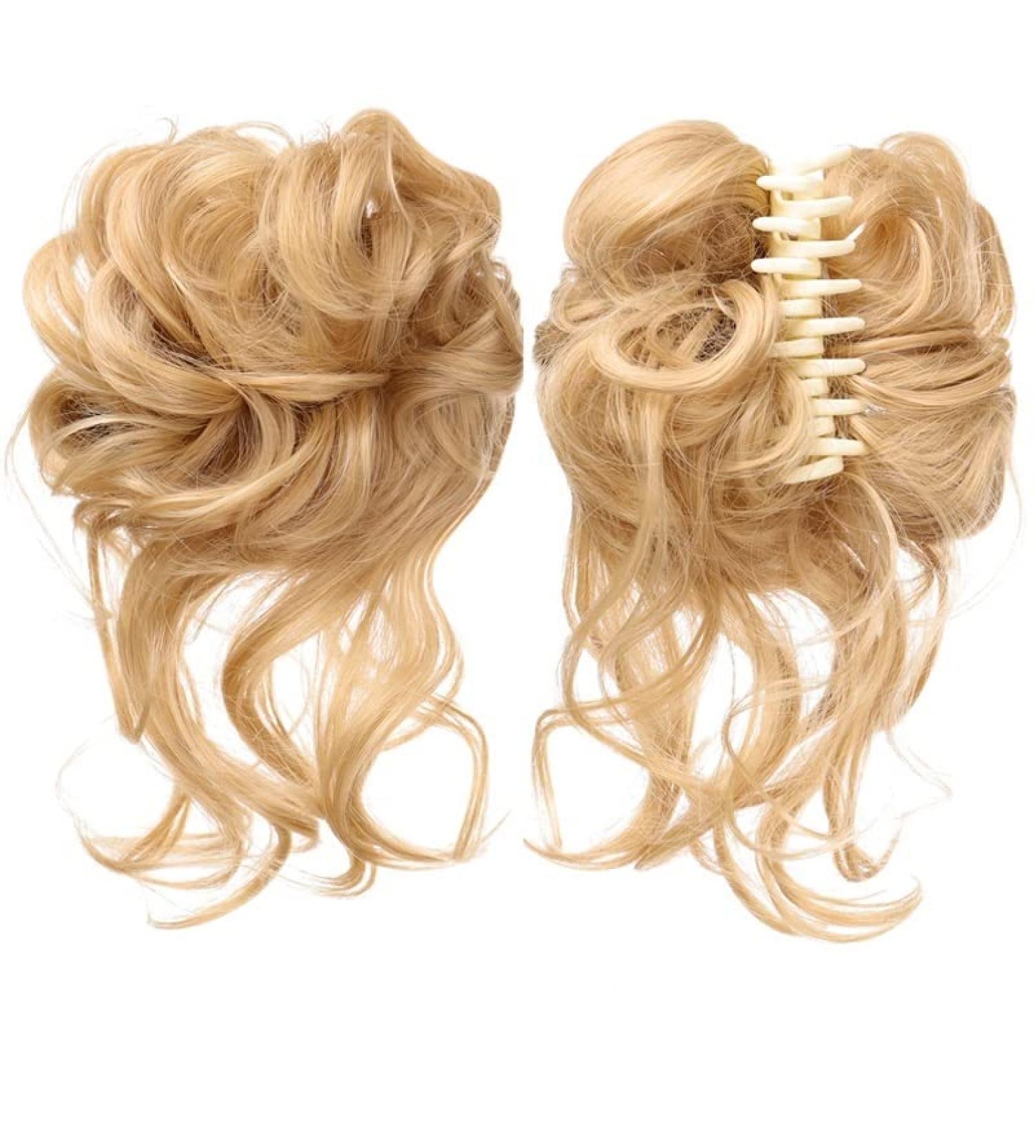 Hair Accessories Synthetic Hair Bun Messy Curly Bun Claw Clip Bun Headband Wig Ponytail Hair Extensions Women Wig Hair Bun Hair Pieces For Women(SW207-01) - Buy Online on GoSupps.com