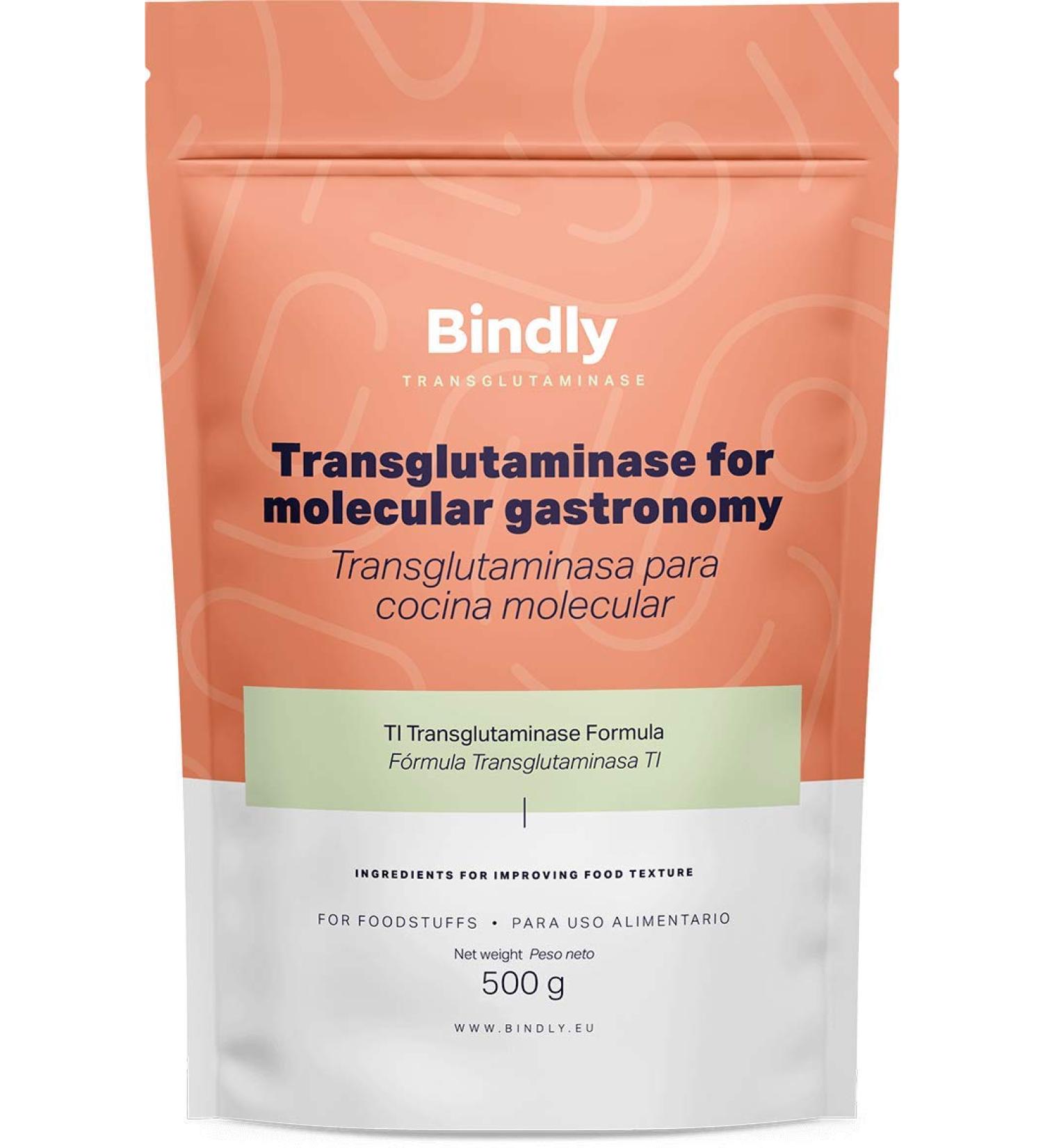 Bindly - Transglutaminase TI Powder - 500g - Improves Texture - For Protein-Rich Foods - Recommended for Vegetarians and Vegans