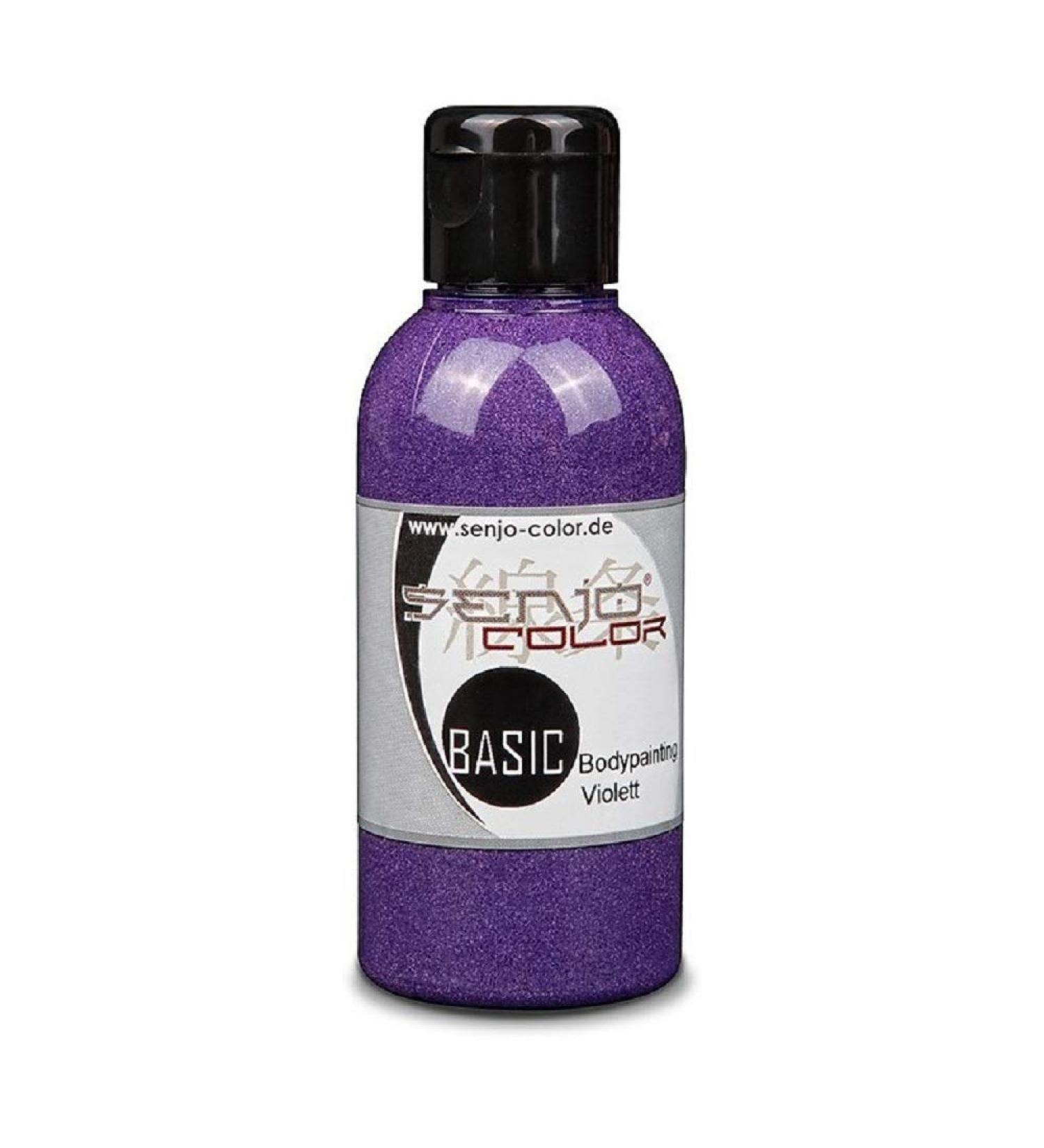 Body painting colors Senjo Color Basic 75ml Violet - Purple I Face & Body Paint I Carnival Mardi Gras I Brush & Airbrush Paint