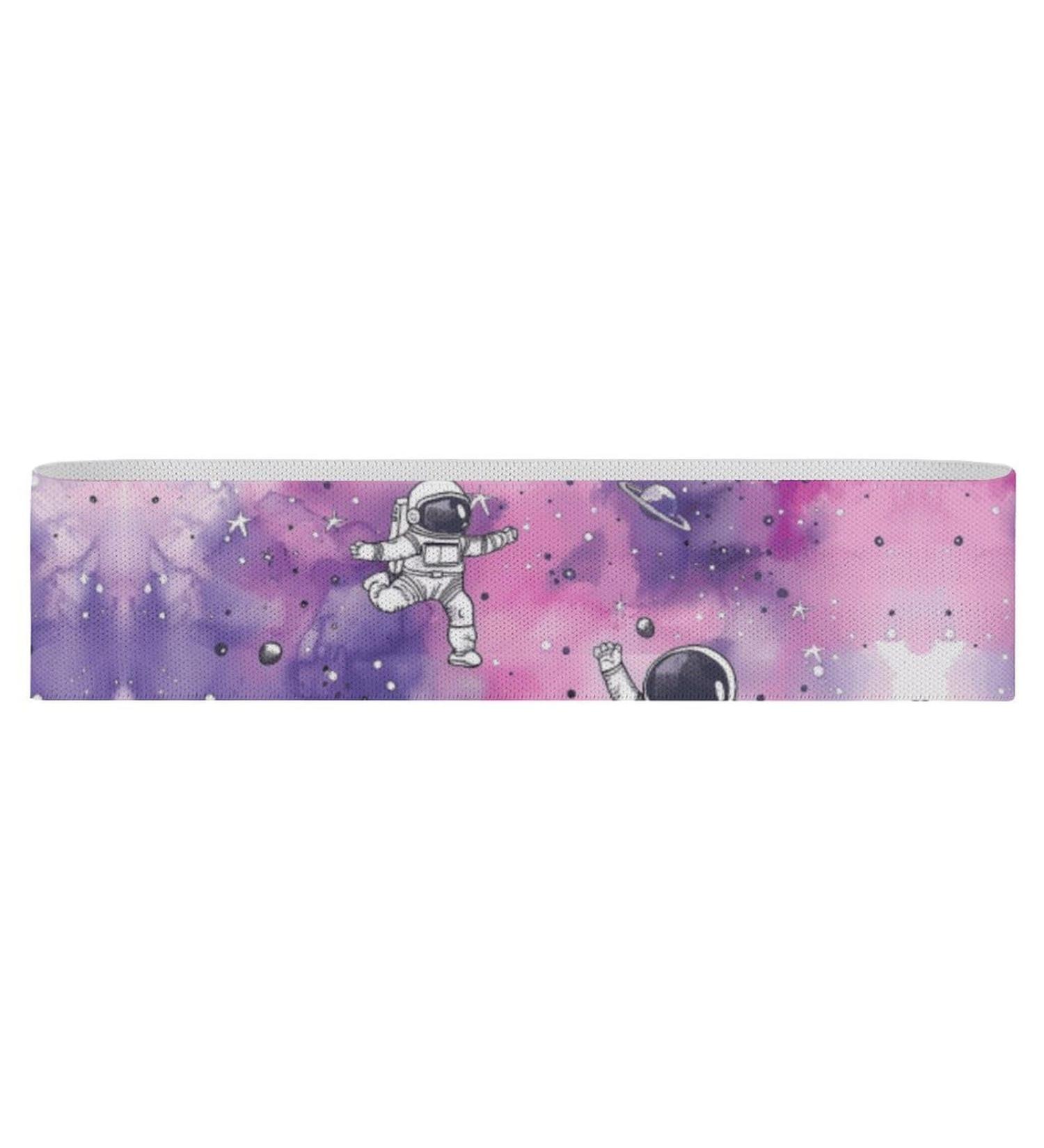 Buy Night Purple Clouds Printed Resistance Bands | Elastic & Fabric Exercise Bands for Fitness - Buy Online on GoSupps.com