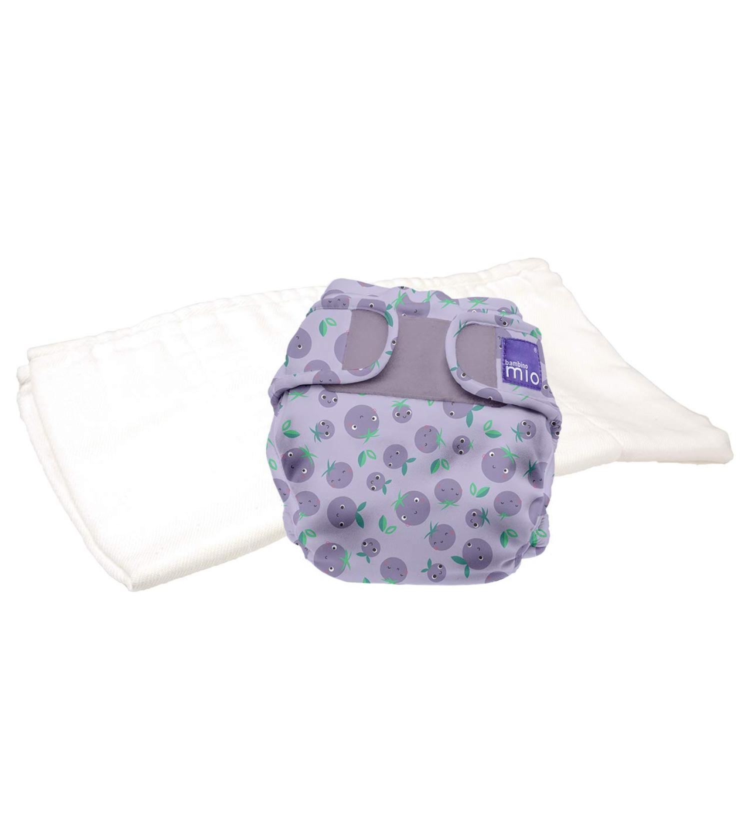 Bambino Mio Mioduo Two-Piece Reusable Eco Nappy Berry Bounce | Size 2 (9kgs+) | Chemical-Free - Buy Online on GoSupps.com