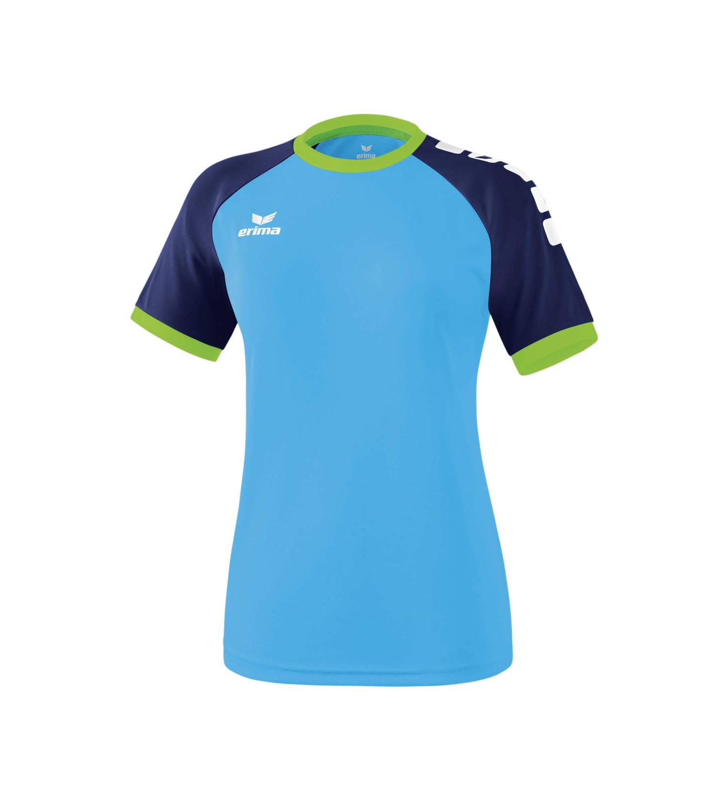 Erima Women's Zenari 3.0 Jersey - 42 Curacao/New Navy/Green Gecko | International Shipping Available - Buy Online on GoSupps.com