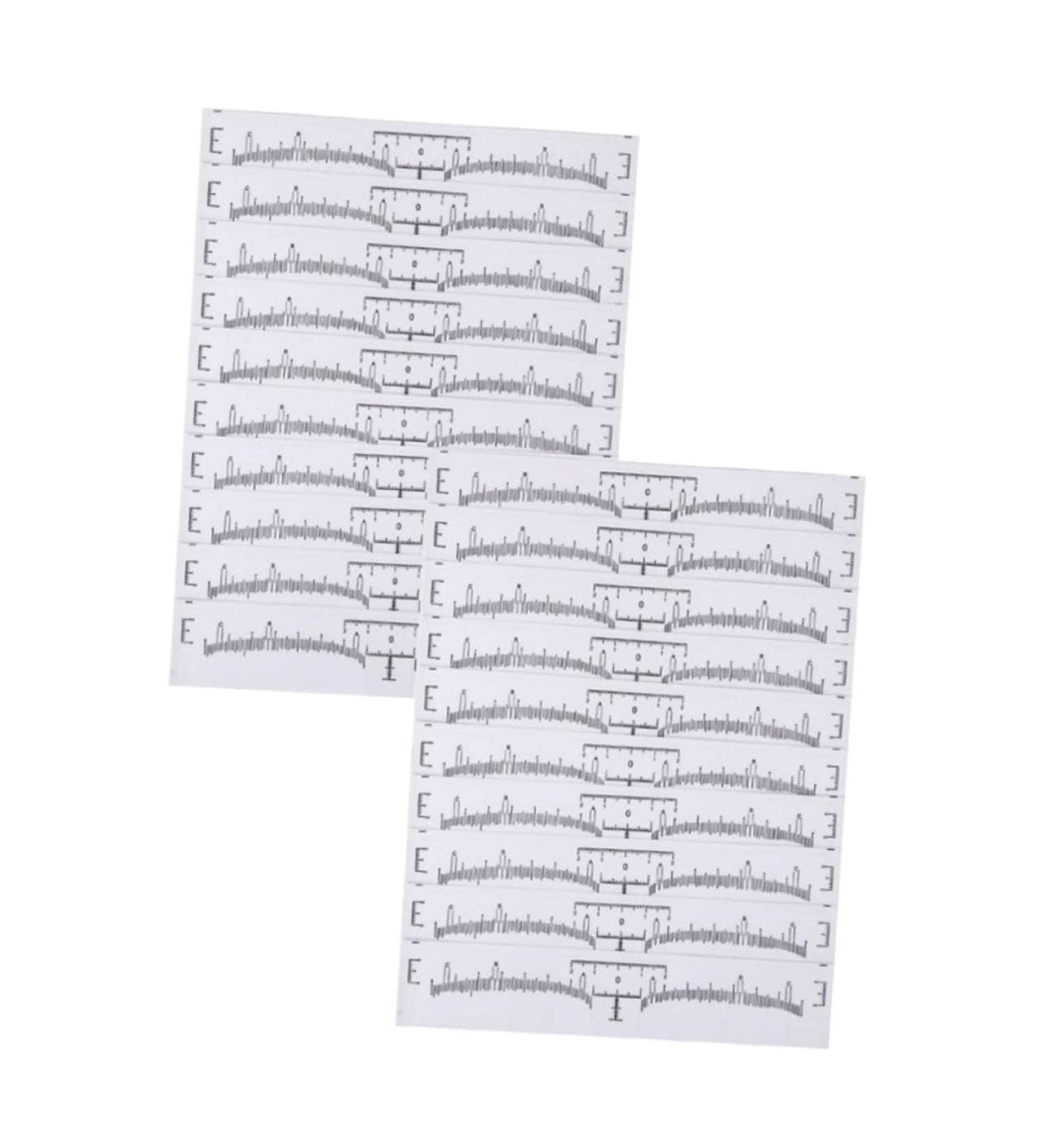 100pcs Disposable Eyebrow Ruler Professional Eyebrow Ruler Eyebrow Shaper Ruler Portable Caliper - Buy Online on GoSupps.com