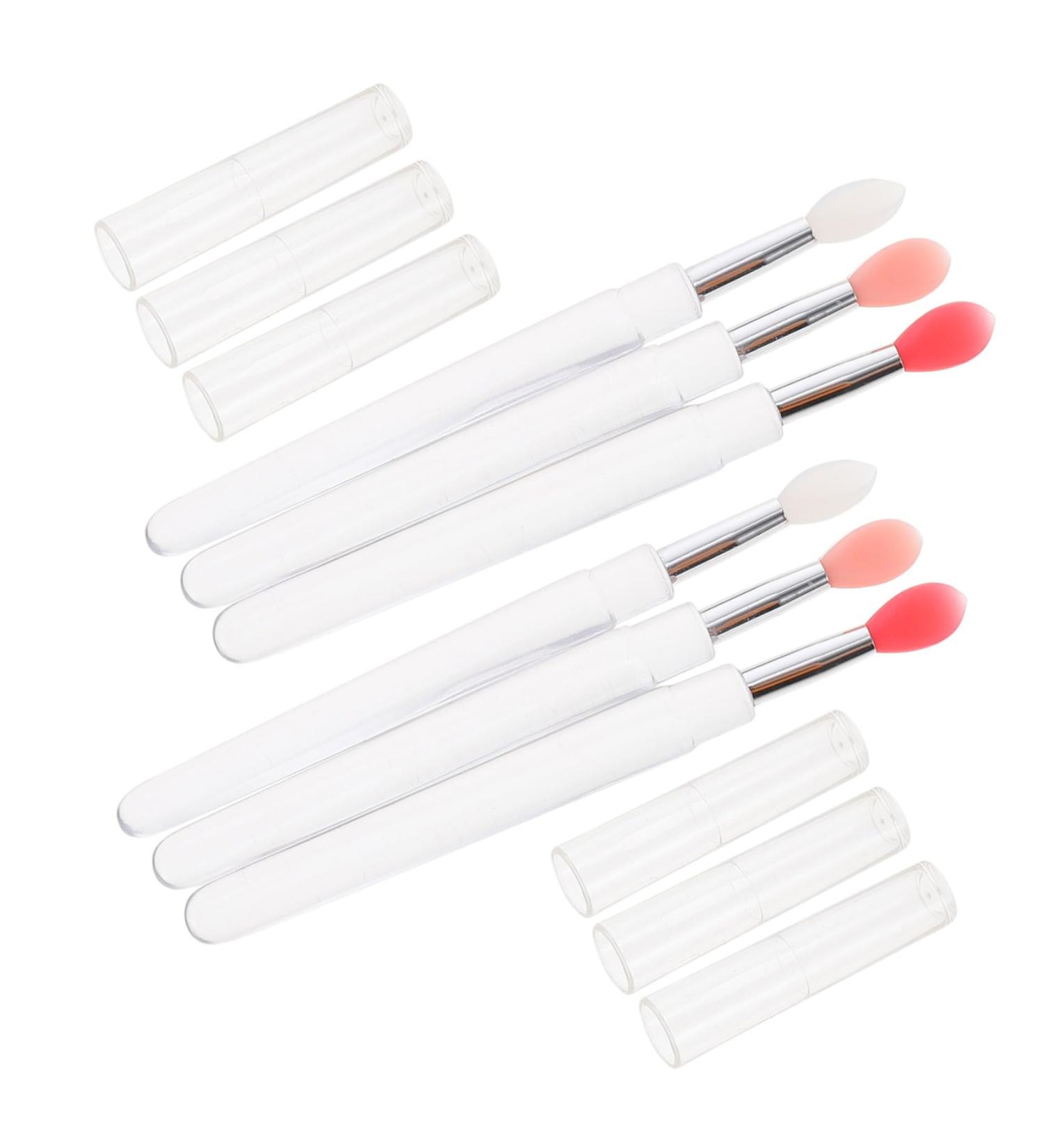 PLAFOPE 6pcs Lip Brush Cosmetic Lipstick Brush Makeup Lipstick Applicator Lip Balm Applicator Eye Shadow Applicator Silicone Lip Mask Brush Lip Balm Brush Makeup Use Lipstick Brush - Buy Online on GoSupps.com