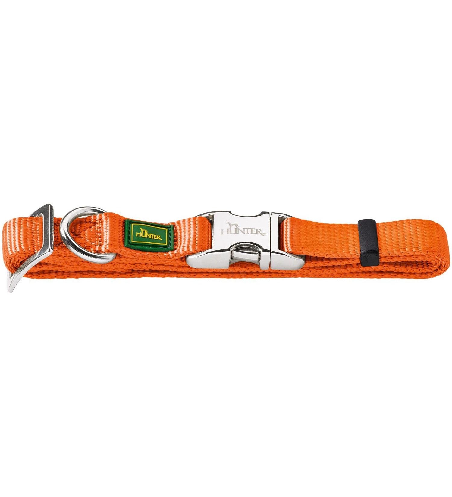 HUNTER 43968 VARIO BASIC ALU-STRONG collar dog collar nylon aluminum snap fastener XL orange XL orange