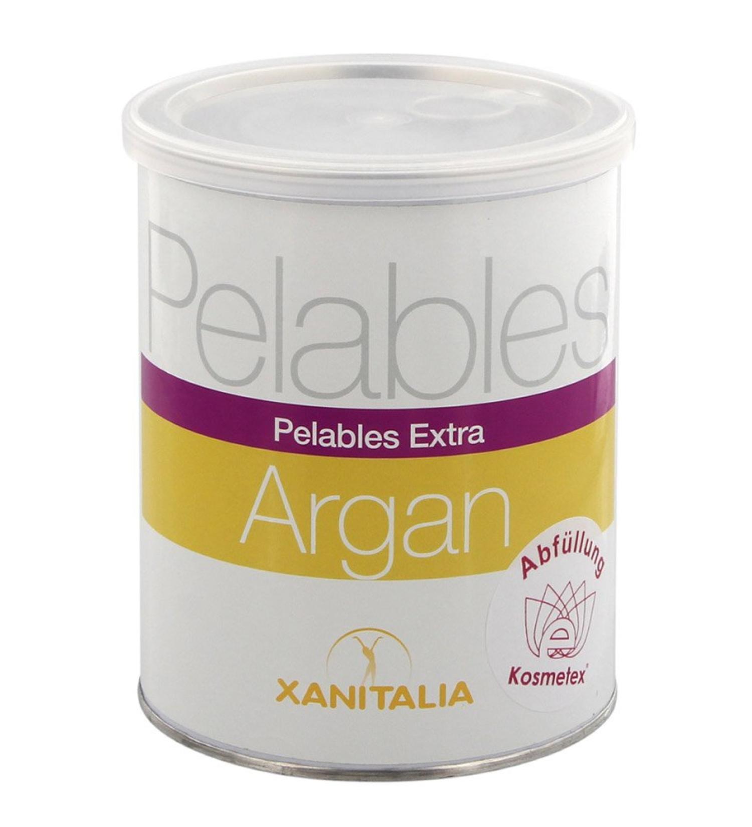 Kosmetex Xanitalia Pelables EXTRA wax can Argan for flexible waxing without fleece strips 800g