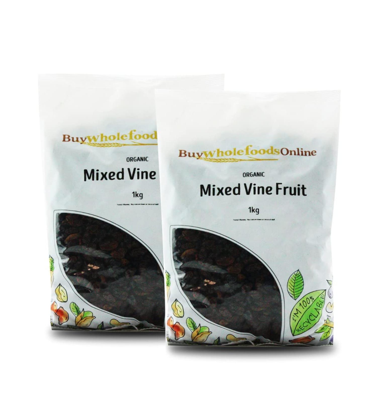 Organic Mixed Vine Fruit 2kg (BWFO) Small