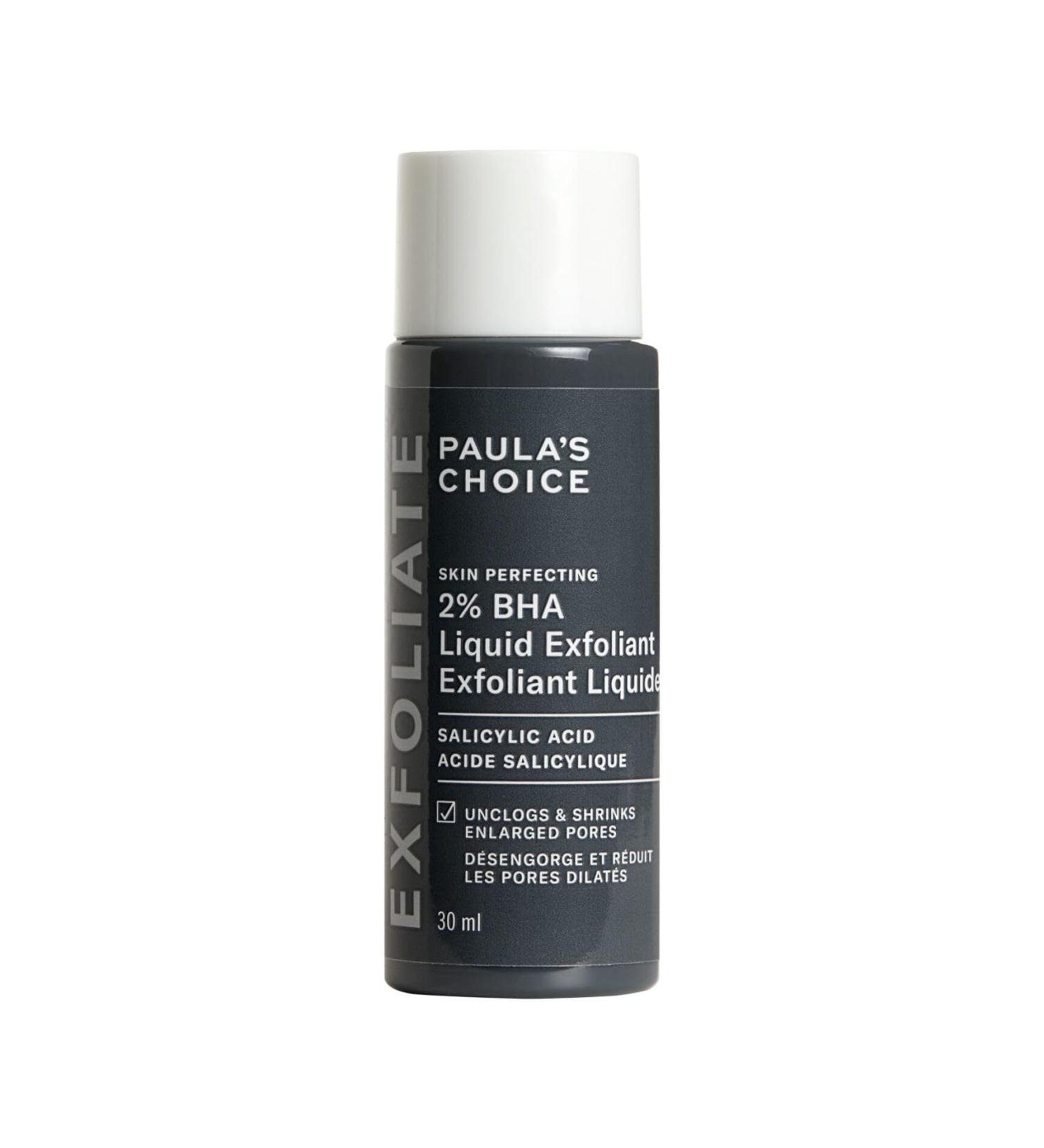 Paulas Choice SKIN PERFECTING 2% BHA Liquid Salicylic Acid Exfoliant Daily Facial Exfoliator for Blackheads Enlarged Pores Fragrance-Free & Paraben-Free Travel Size - 30 ml Travel Size - 30ml - Buy Online on GoSupps.com