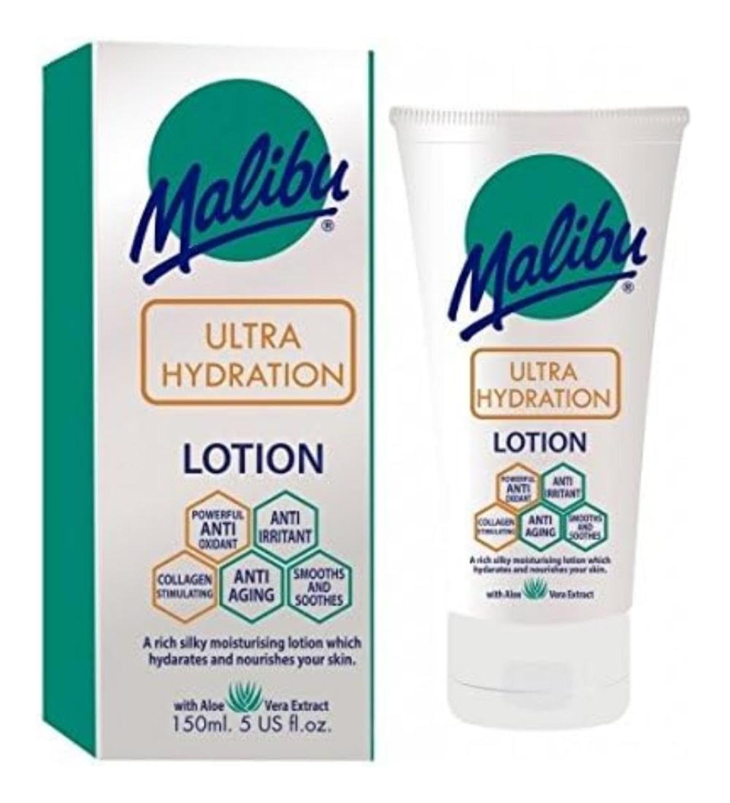 Malibu Sun Ultra Hydration Lotion Anti-aging Collagen Stimulating 150ml