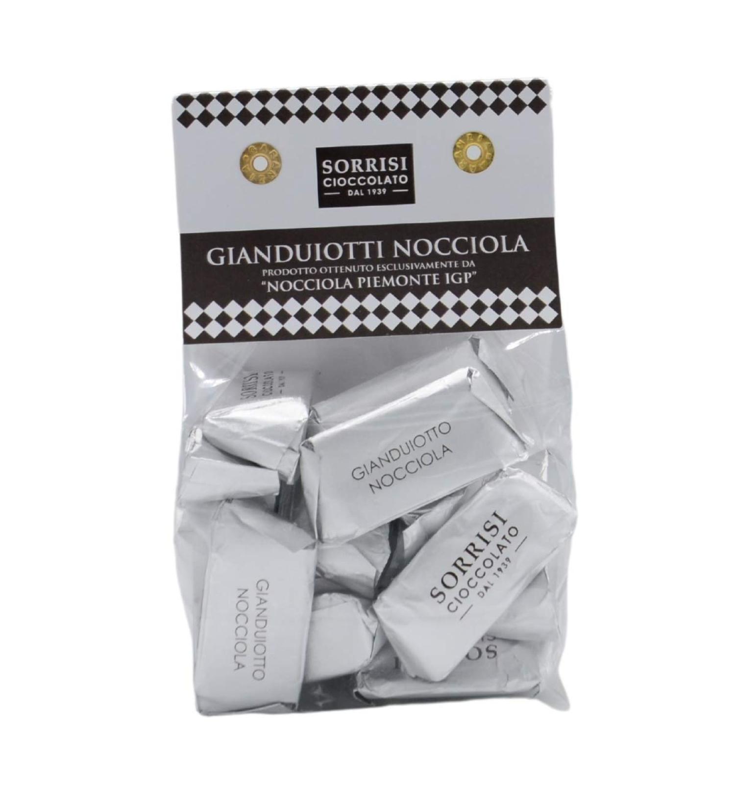 Gianduiotti Nocciola White Gianduia Nougat Pralines Hazelnuts Piedmont IGP 200g Boella & Sorrisi Hazelnut 200 g (1 pack)