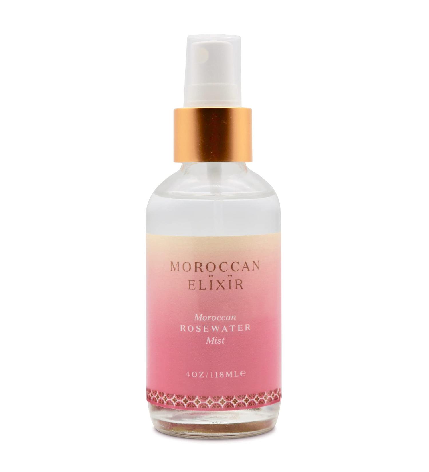 Moroccan Elixir Rose Water Face Mist for Woman | Softening Moisturizing Cleansing Tone & Lifts The Skin | Enriched with Antioxidants & Reduces Skin Redness | 4 Oz - Buy Online on GoSupps.com