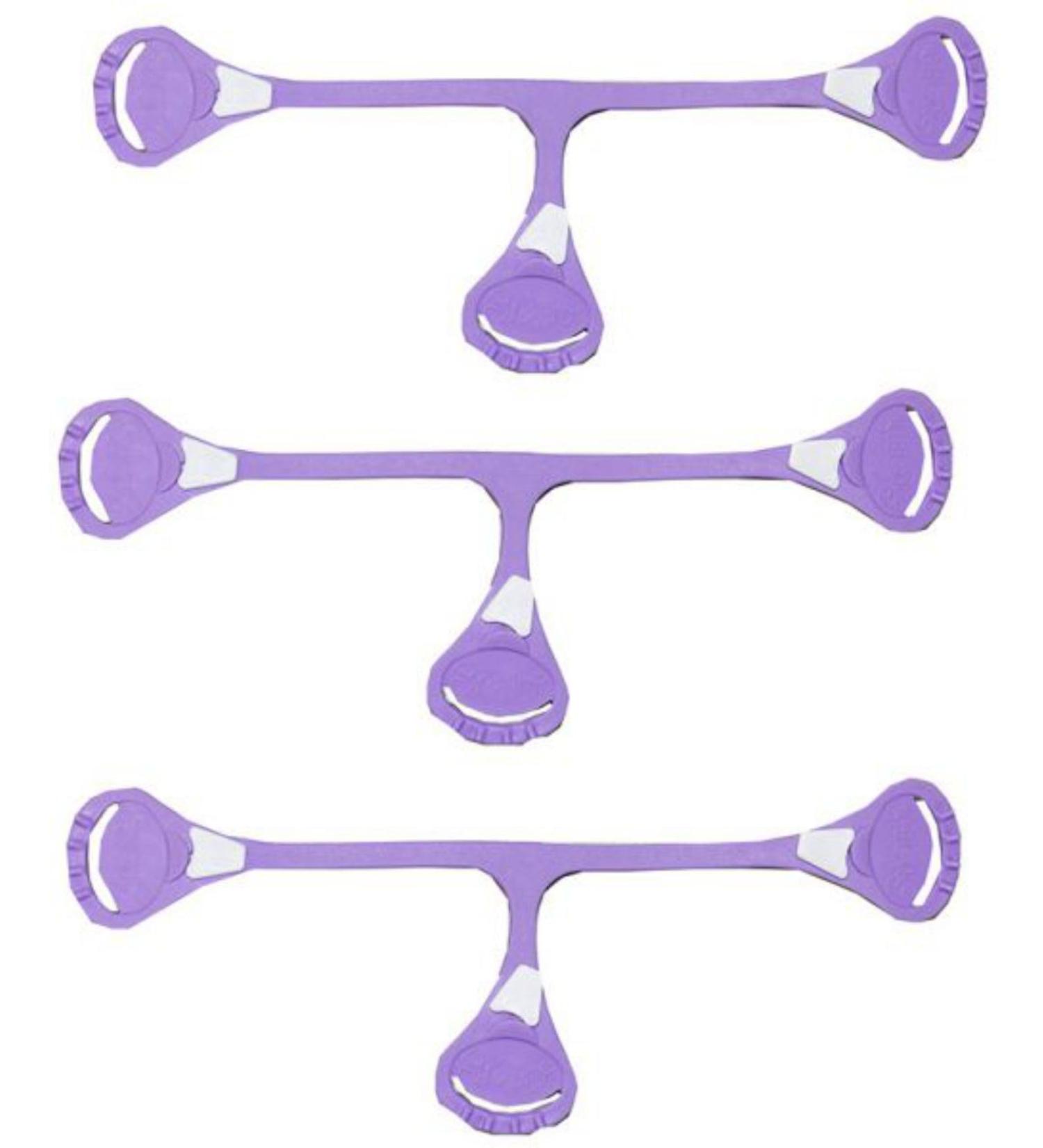 Snappi diaper clip for muslin diapers | Pack of 3 (purple 2: from 18 months) 2: from 18 months purple