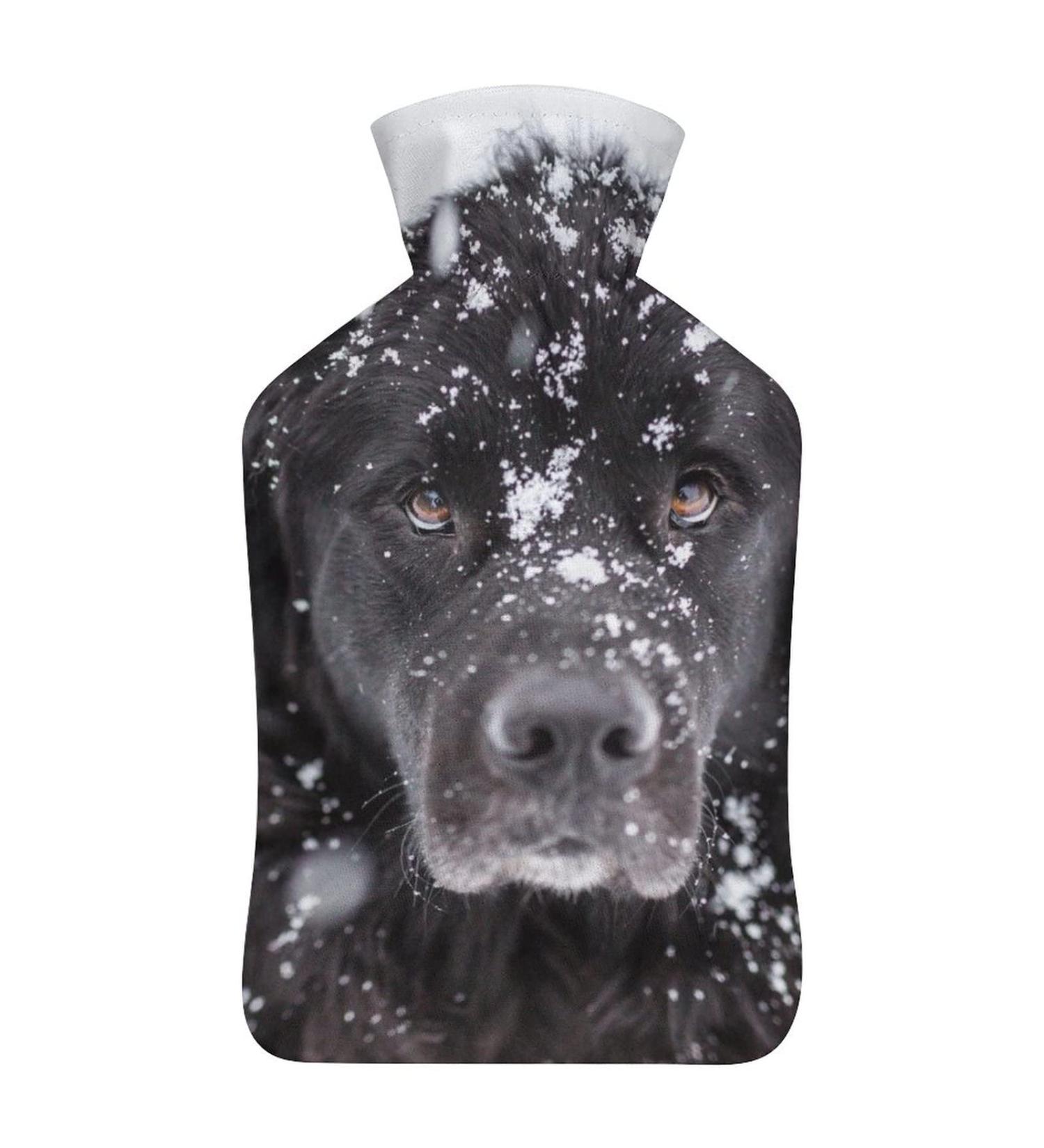 Dog In The Snow Hot Water Bottle | Plush Bed Hand Warmer for Adults & Kids | 26.5x15.3cm - International Shipping Available - Buy Online on GoSupps.com