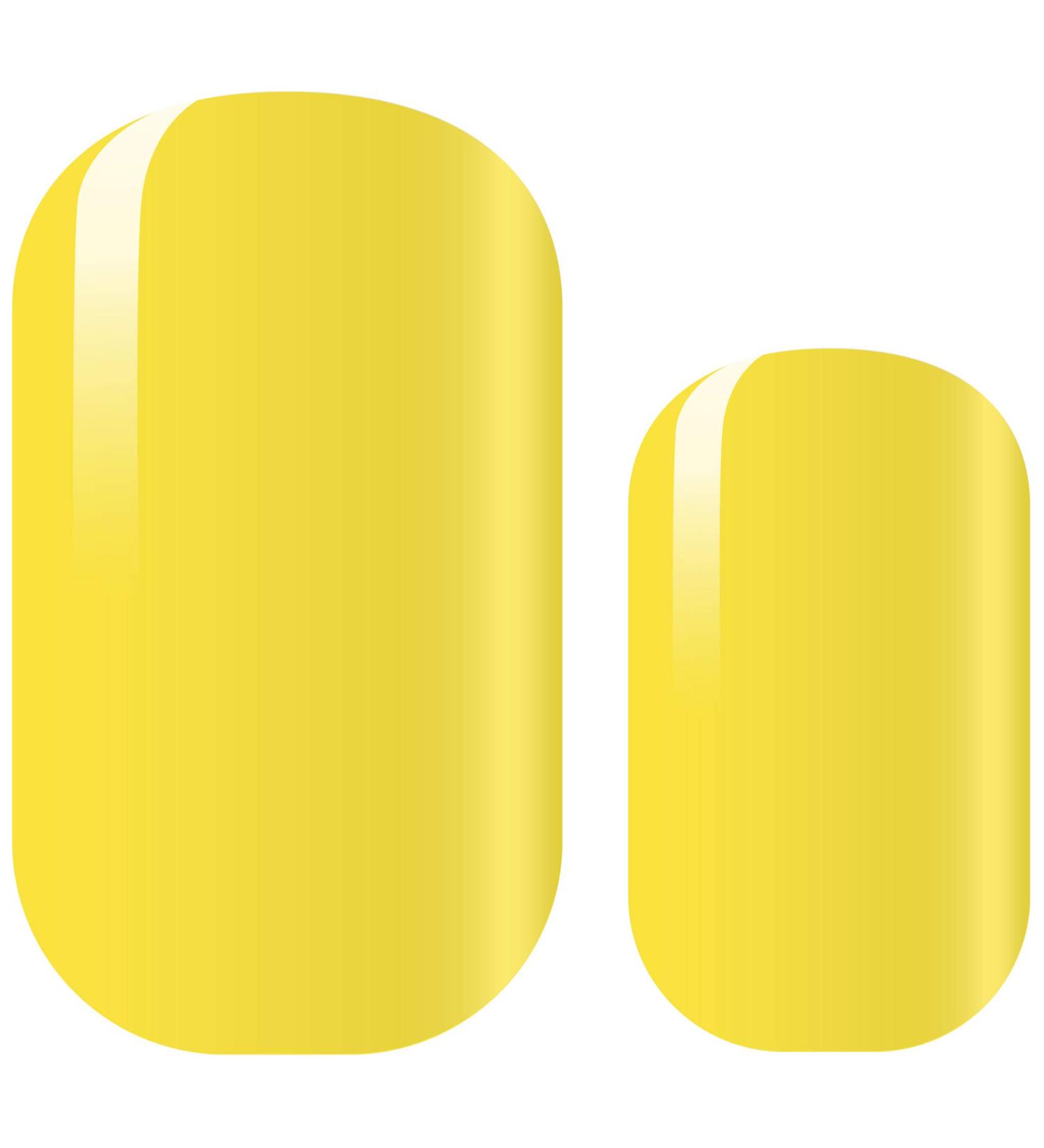 Shop Avoa Beauty Nail Film - Do Me a Lemon | Opaque Yellow Monochrome Design 16 Long-Lasting Self-Adhesive Nail Wraps - International Shipping Available - Buy Online on GoSupps.com