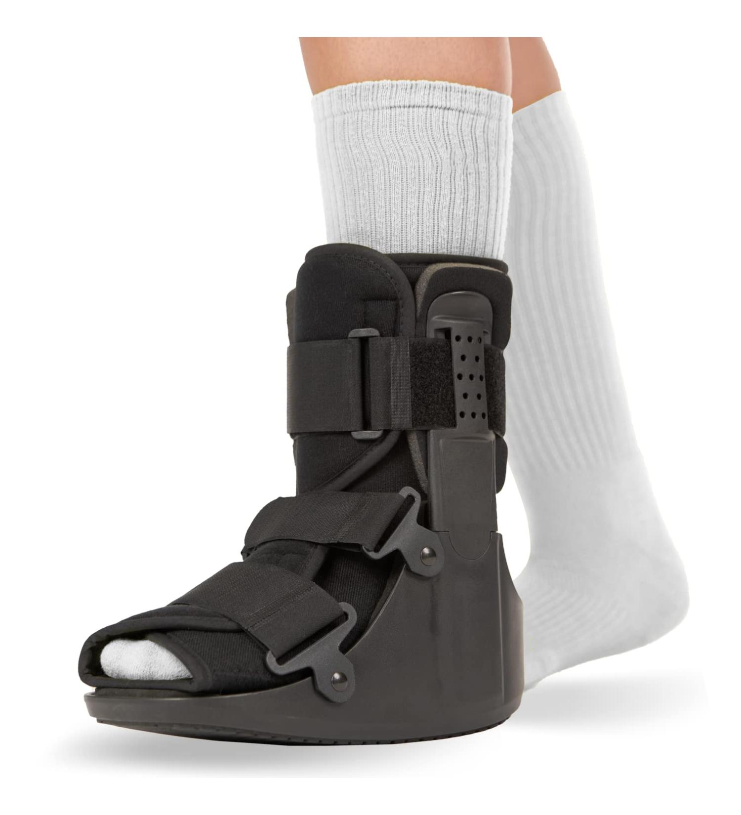BraceAbility Short Walking Boot - Orthopedic Medical Walker for Broken Toe Sprained Ankle Metatarsal Stress & Post-Op Support | Left/Right Foot - Fits Men & Women (M - Buy Online on GoSupps.com