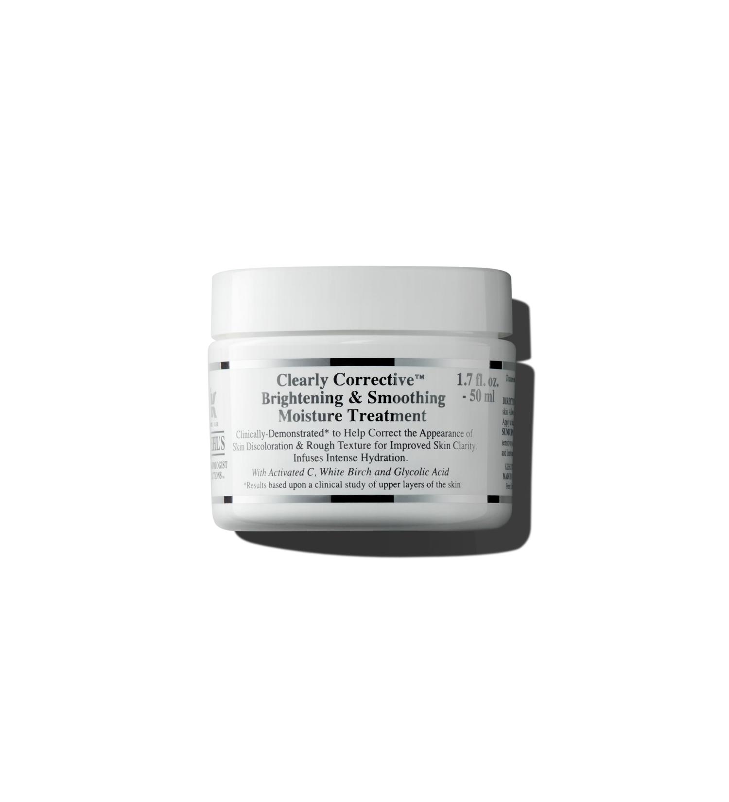 Kiehl's Clearly Corrective Brightening Moisture Treatment - 24HR Hydrating Face Moisturizer with Vitamin C & Glycolic Acid | Corrects Discoloration & Texture - 1.7 fl oz - Buy Online on GoSupps.com