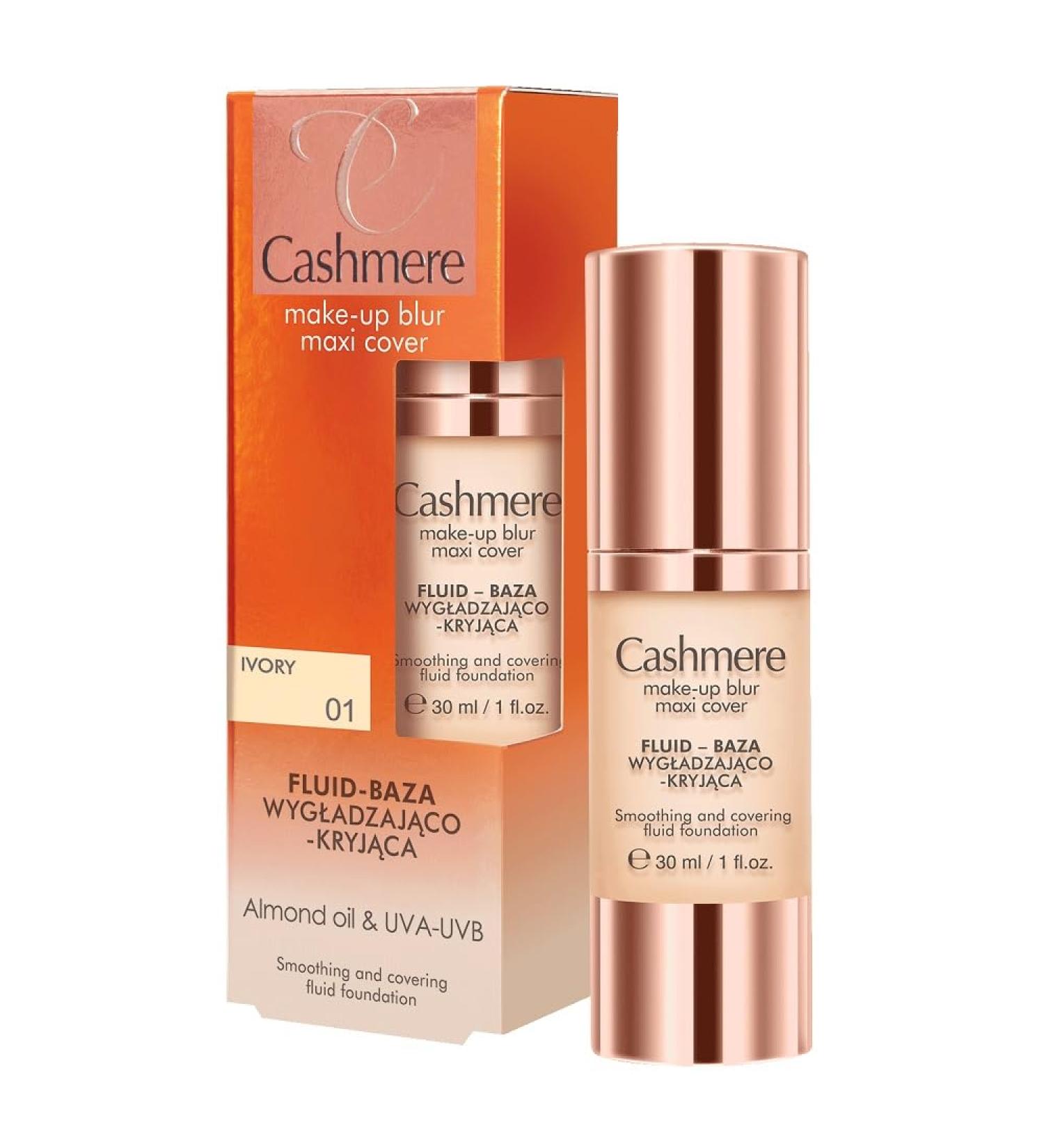 DAX CASHMERE_Cashmere MakeUp Blur Maxi Cover fluidbaza wyg adzaj cokryj ca 01 Ivory 30ml