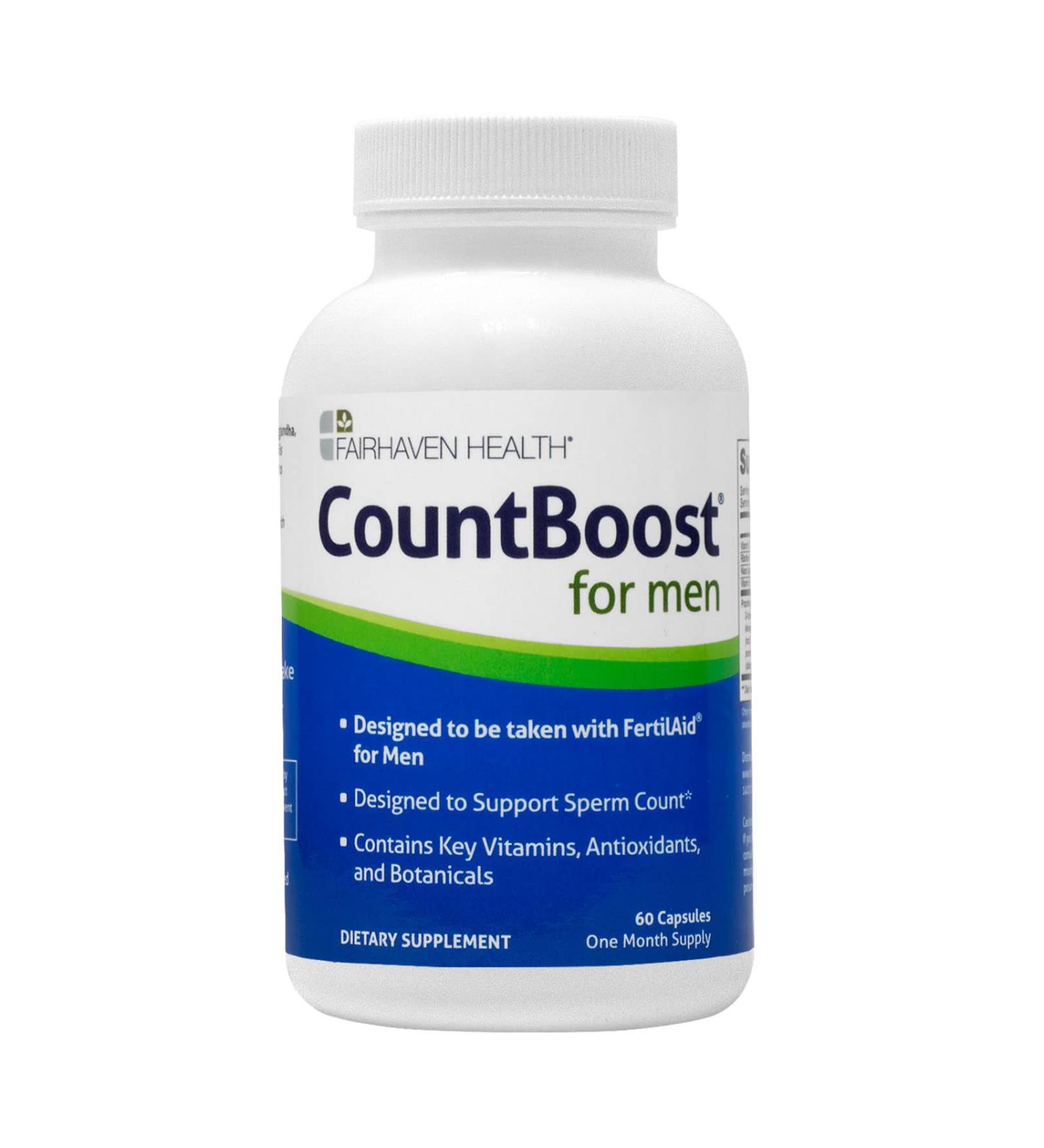 Fairhaven Health CountBoost for Men - 60 Capsules | Boost Male Fertility & Health - Buy Online on GoSupps.com