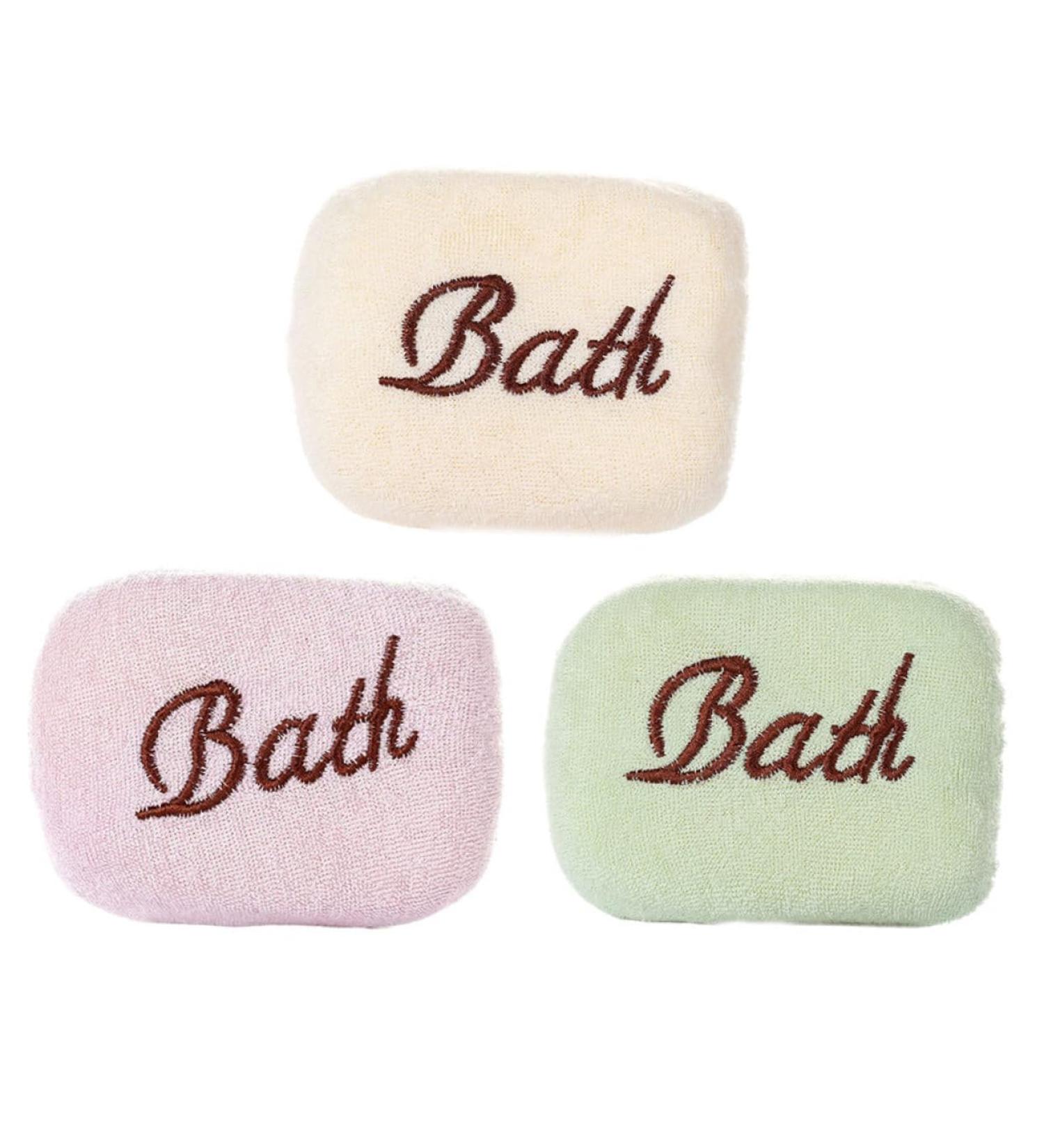 FOMIYES 15 Pcs Embroidered Bath Towels & Sponges | Soft Shower Loofah & Newborn Bath Towel | Kid-Friendly Bath Essentials - Buy Online on GoSupps.com
