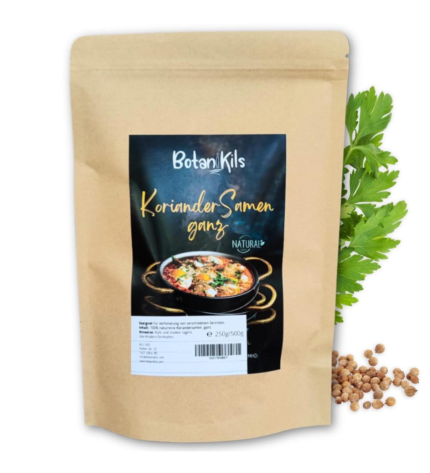 Premium Quality Coriander Seeds 250g - Fresh & Fragrant for Tea Cooking & Baking - Global Shipping - Buy Online on GoSupps.com