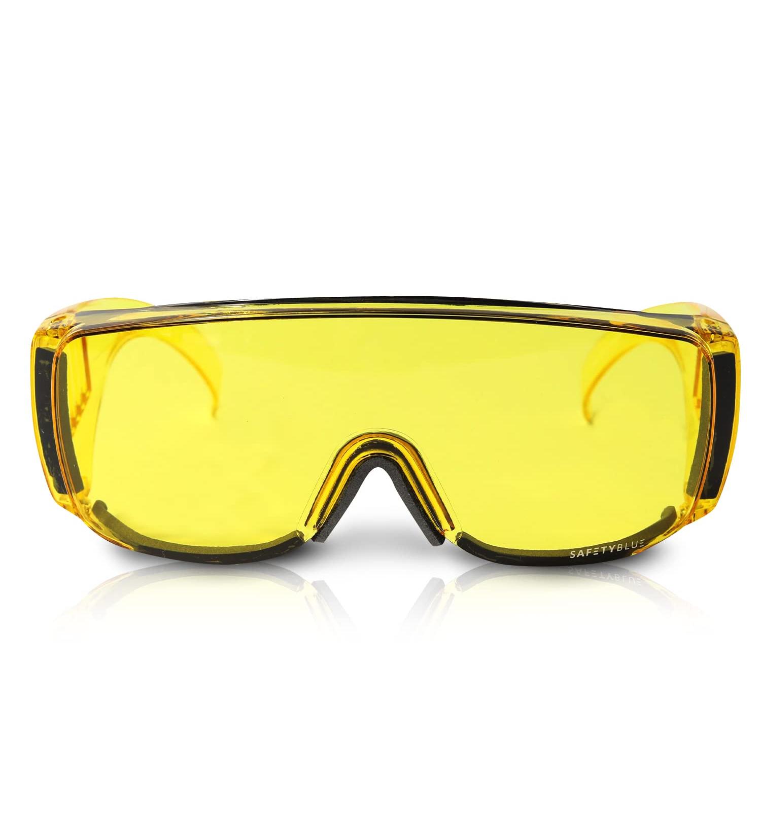Comfortable Yellow Lens Day Glasses | Green Blue Light Blocking Fit Over Most Prescription Frames | Extra Comfort Sunglasses for Women - Buy Online on GoSupps.com