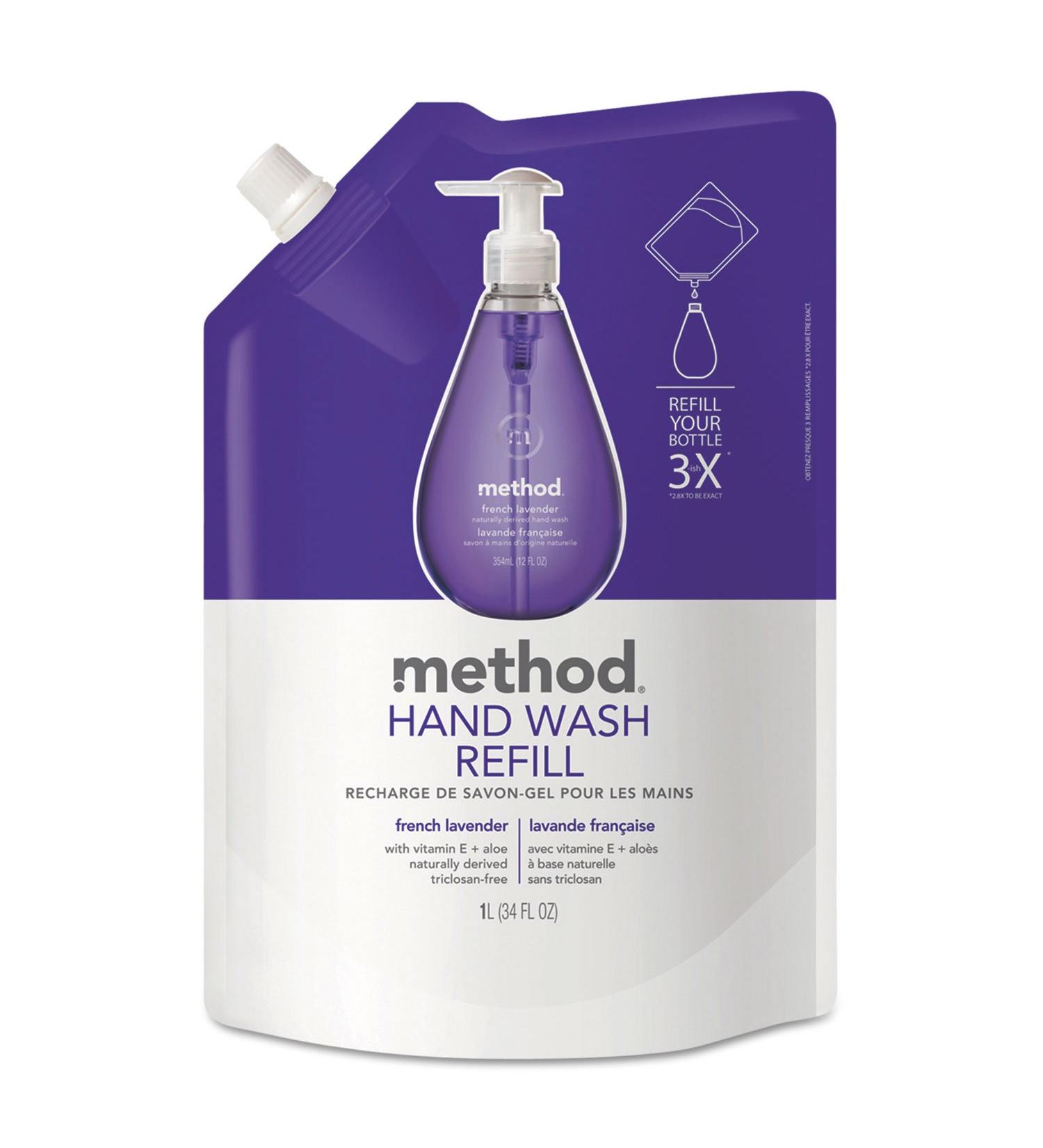 Method French Lavender Gel Hand Wash Refill - Eco-Friendly Aromatic Cleanser for All Skin Types - Buy Online Now - Buy Online on GoSupps.com