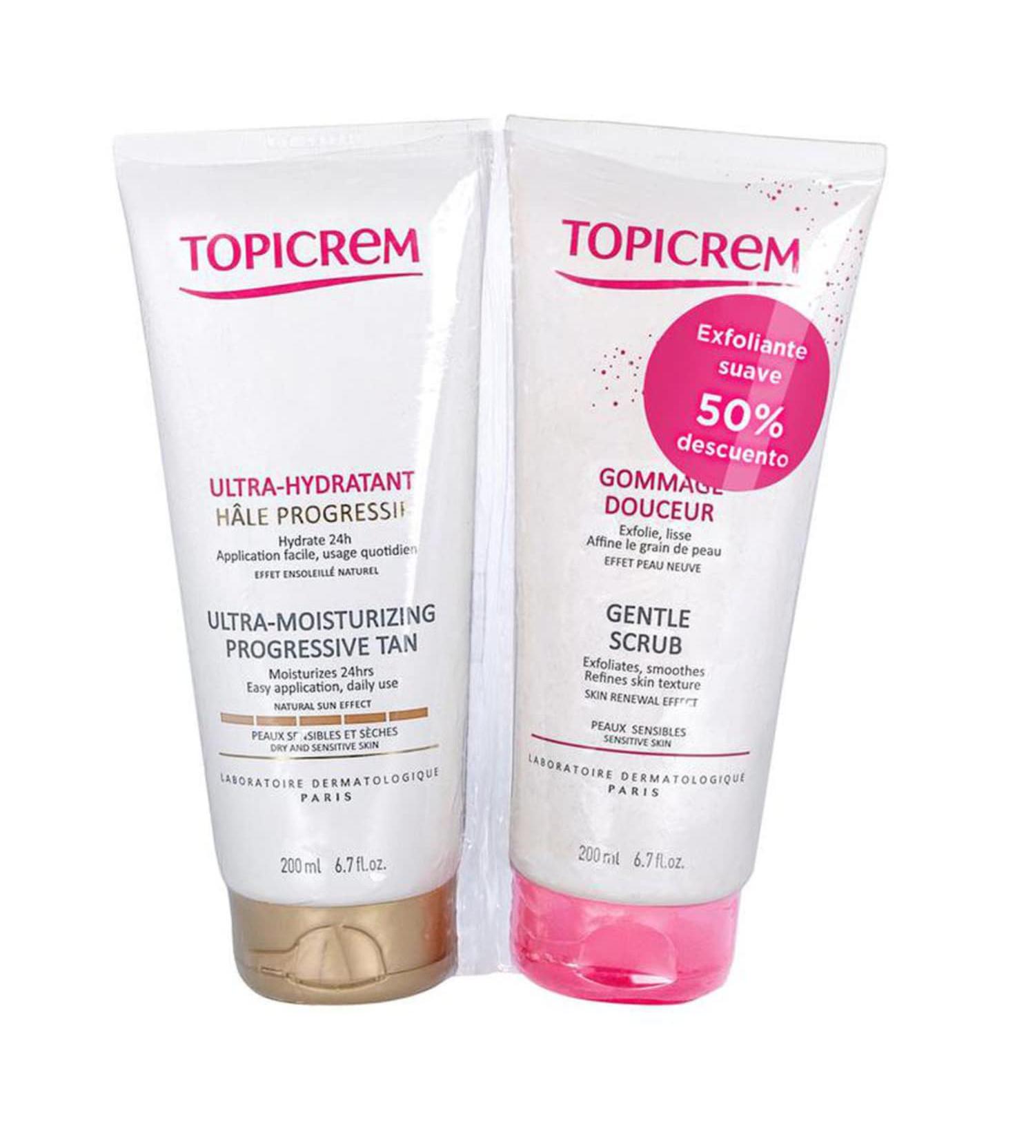 Topicrem Topicrem Women's Body Moisturiser Uh Tan Progre 200ml Exfol