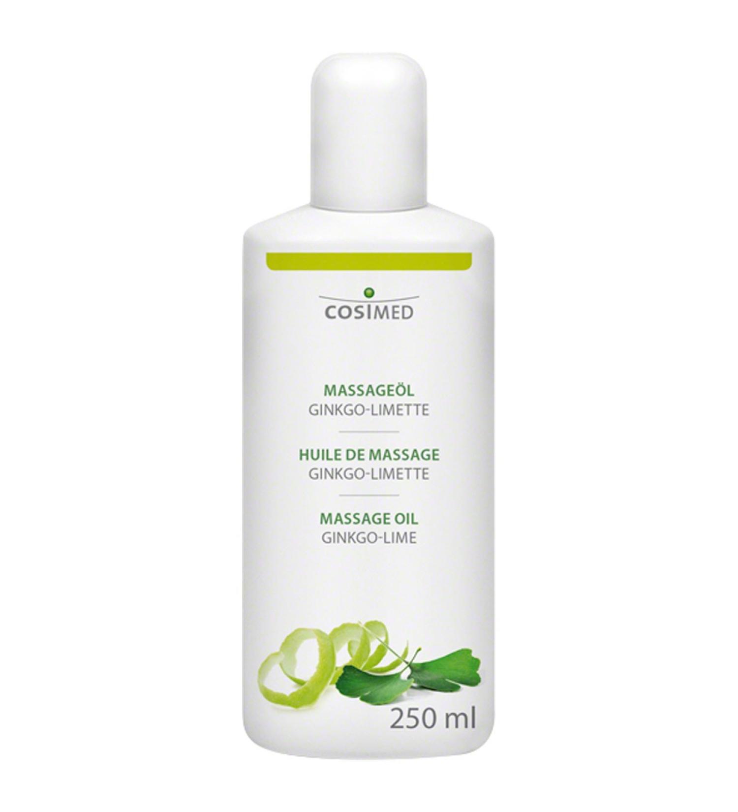 Shop CosiMed Ginkgo-Lime Massage Oil 250ml | Relaxing & Revitalizing | International Shipping Available - Buy Online on GoSupps.com
