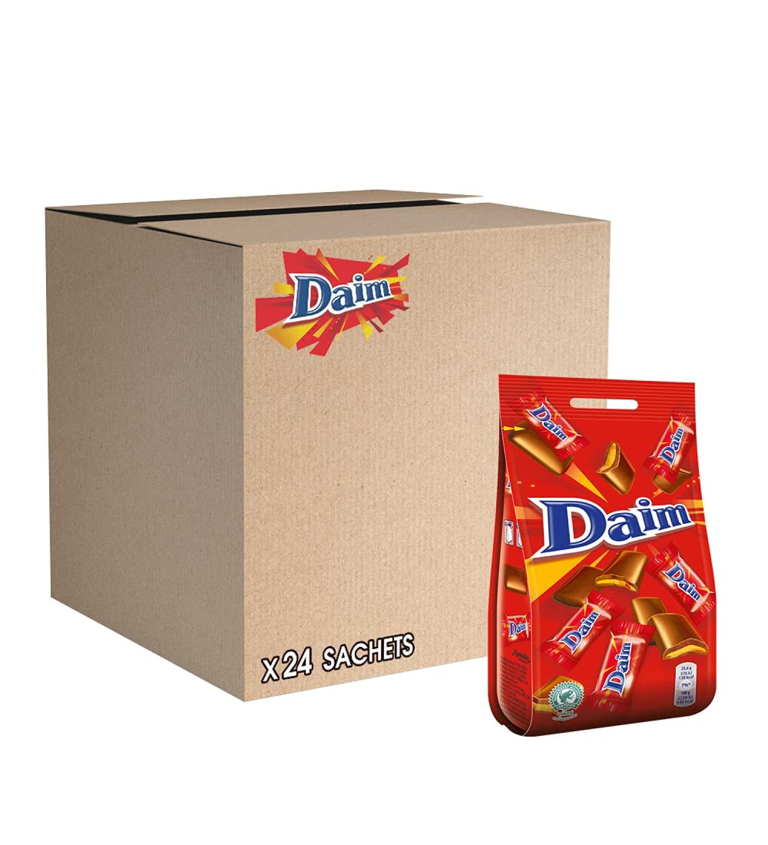 Daim - Milk Chocolate Caramel and Almond Sweets - Individual Packaging - Pack of 24 Sachets (140 g) - Buy Online on GoSupps.com