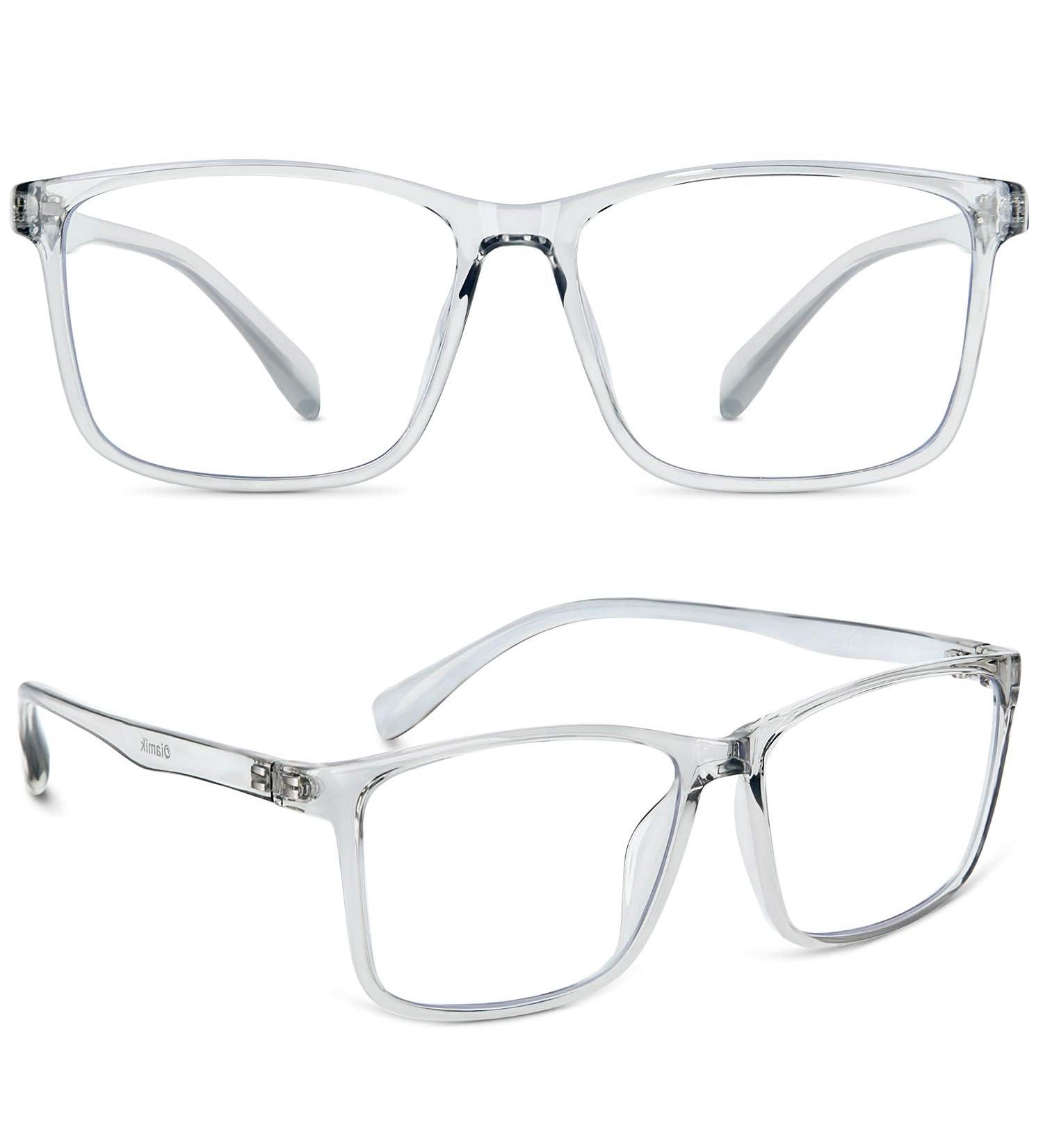 Blue Light Blocking Glasses | Square Anti Glare Filter | Eye Protection Zero Power Reading Glasses for Men & Women - Buy Online on GoSupps.com