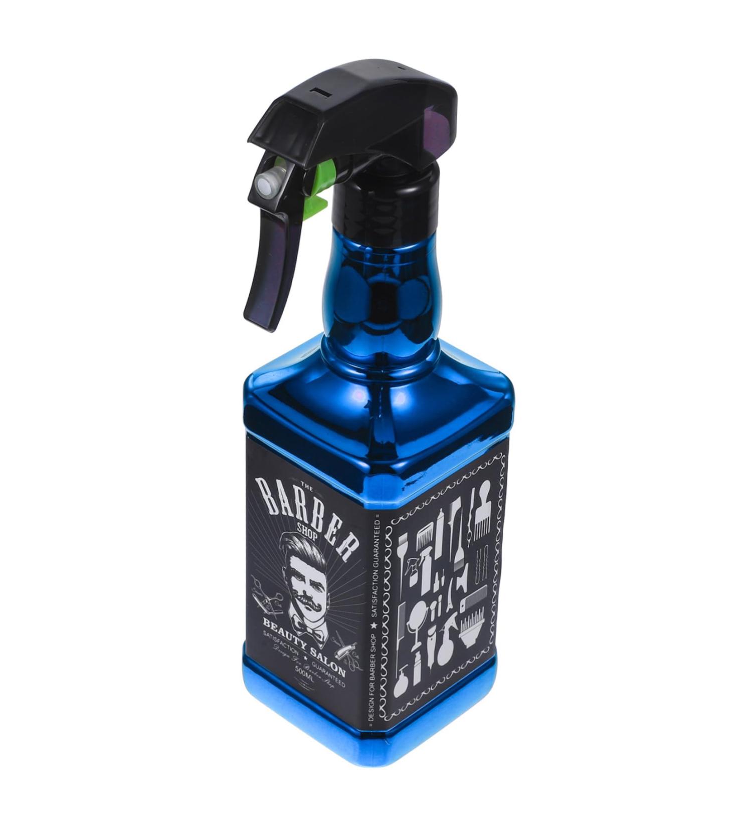 Beauty Electroplating Retro Watering Bottle - Plastic Spray Bottle for Hair Barbershop & Essential Oils - Continuous Spray Kettle - 6.5x6.5x23.5cm Blue - Buy Online on GoSupps.com