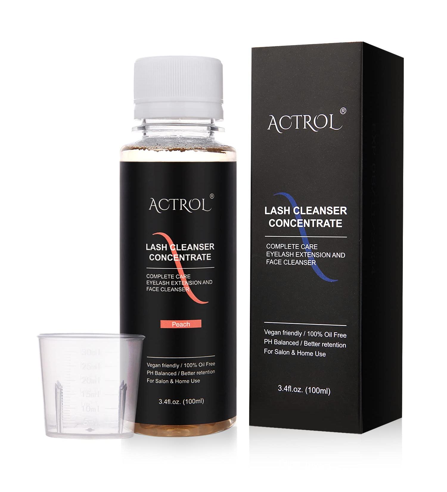 Eyelash Cleanser Concentrate 100ml Peach Professional Lash Shampoo Foaming Cleanser DIY Paraben & Sulfate Free Non-lrritating Wash for Extensions Lashes with Salon Home Care-Makes 10 Bottles Peach 1 count (Pack of 1) - Buy Online on GoSupps.com