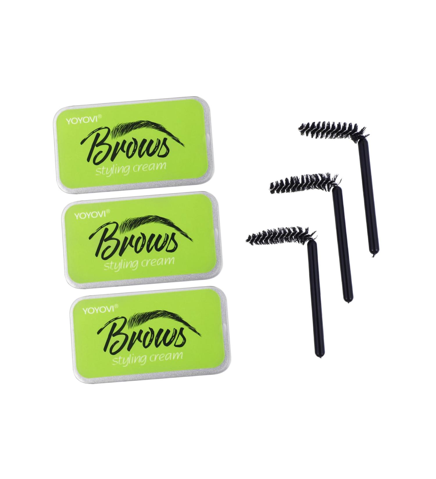 BELLIFFY 3 Sets Natural Mascara Woman Brow Soap Brow Lamination Kit Brow Styling Cream Brow Cream Gel Texture - Buy Online on GoSupps.com