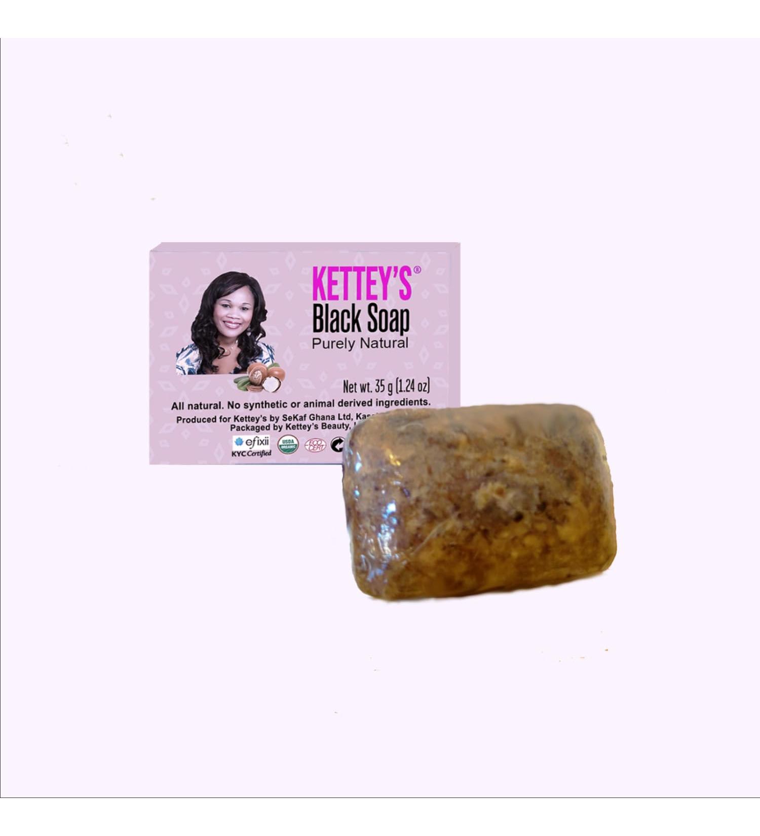 Buy KETTEY S Hotel/Travel Size Black Soap - Premium Natural Cleanser for Glowing Skin | International Shipping Available - Buy Online on GoSupps.com