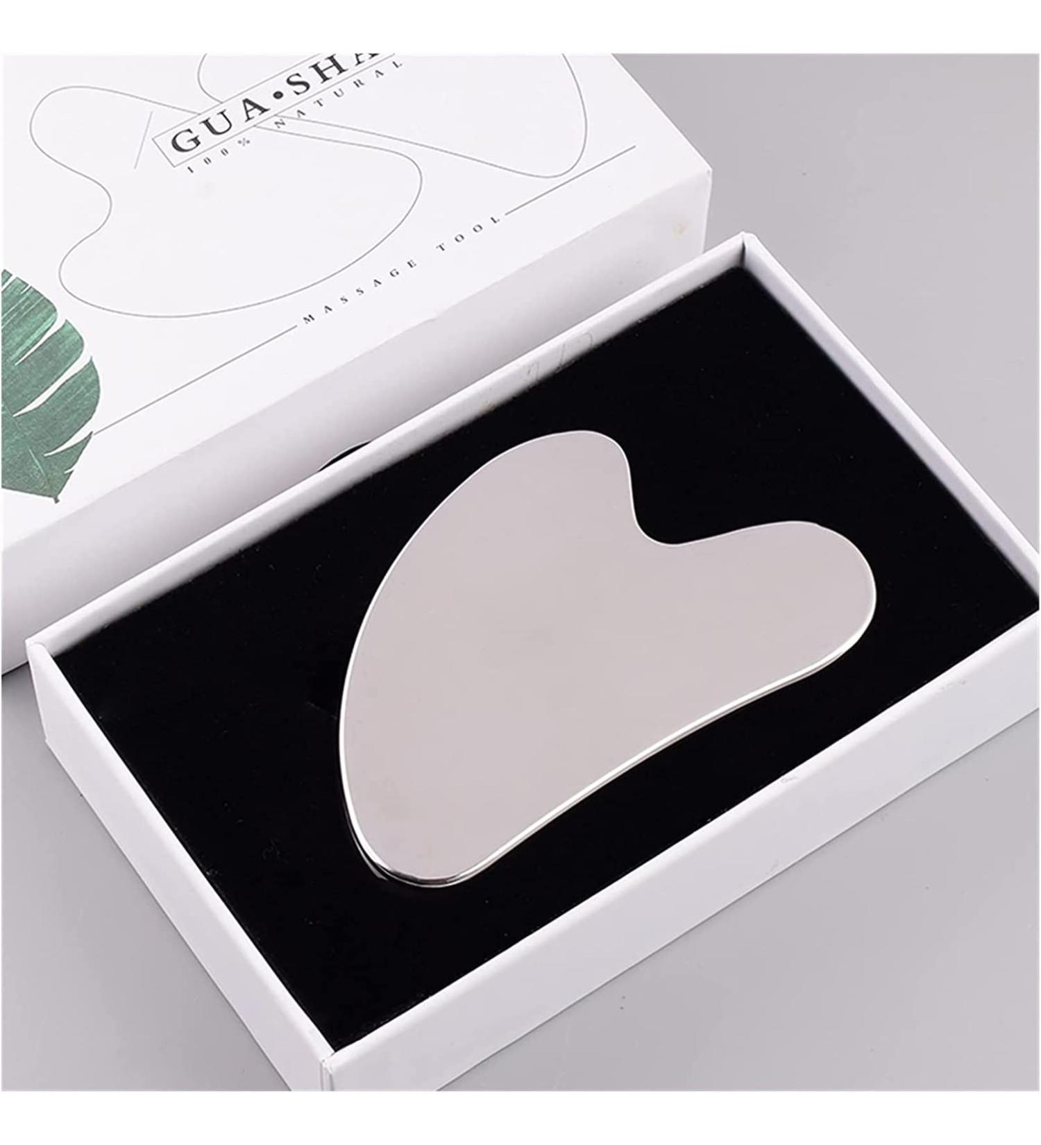 Premium Gua Sha Scraper Board Set - Stainless Steel Facial Roller & Massage Tools for Anti-Wrinkle & Cellulite Care | International Shipping Available - Buy Online on GoSupps.com