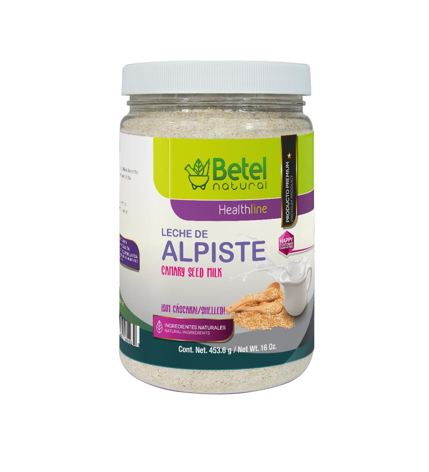 Leche de Alpiste by Betel Natural - 100% Canary Seed Milk & No Silica - 16 Oz
