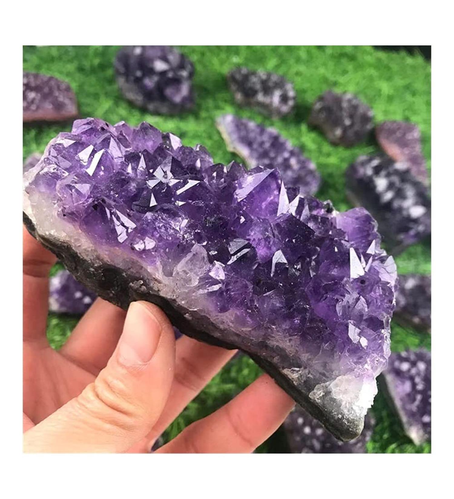 Natural Amethyst Quartz Specimen Beautiful (Size : 150-180g) ERTEYIN (Size : 100-130g) - Buy Online on GoSupps.com